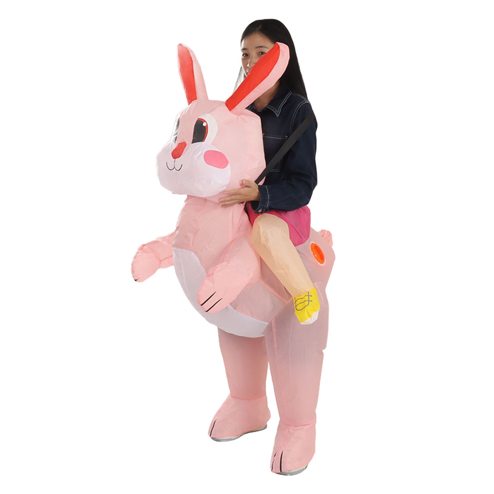 Easter Bunny Inflatable Costume Cute Festive Blow Up Riding Rabbit for Boys Girls Birthday Gifts 80‑120cm/31.5‑47.2in - Image 4