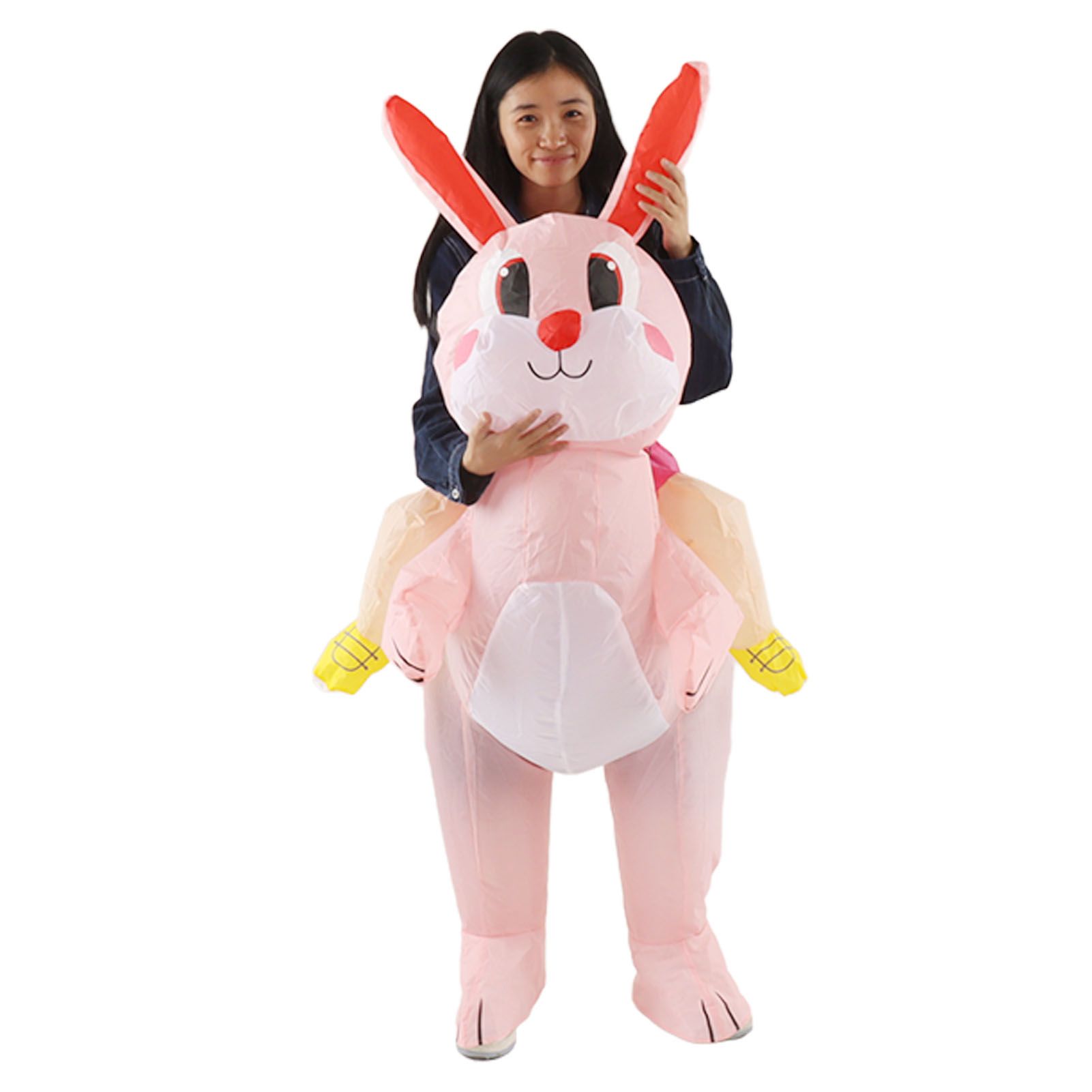 Easter Bunny Inflatable Costume Cute Festive Blow Up Riding Rabbit for Boys Girls Birthday Gifts 80‑120cm/31.5‑47.2in - Image 8