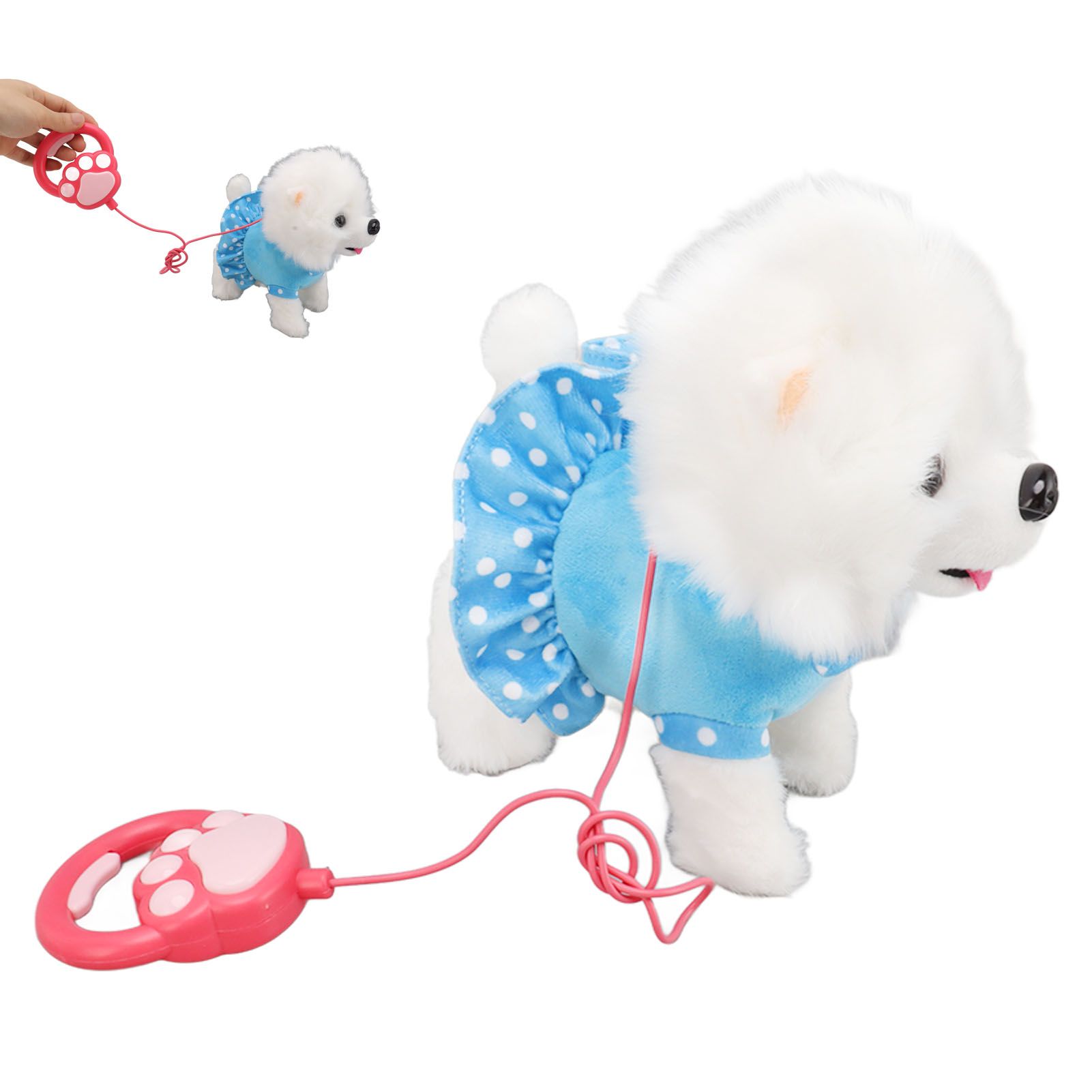 Electronic Plush Dog Interactive Puppy Singing Walking Toy with Remote Control Leash Kids Toddler Birthday Gifts Blue - Image 8