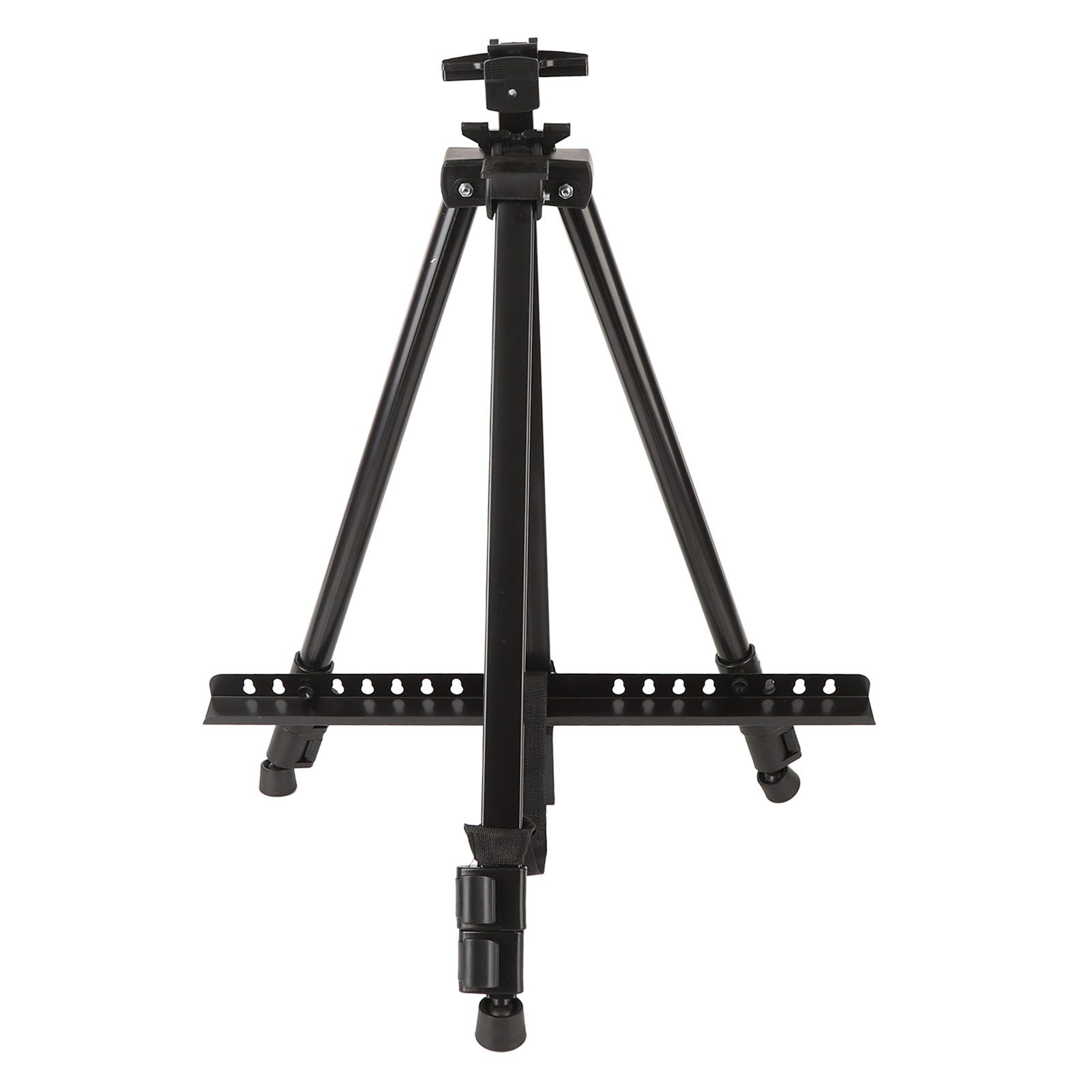 Artist Easel Stand Ferroalloy Adjustable Folding Tripod Display Easel for Drawing Painting Black - Image 2