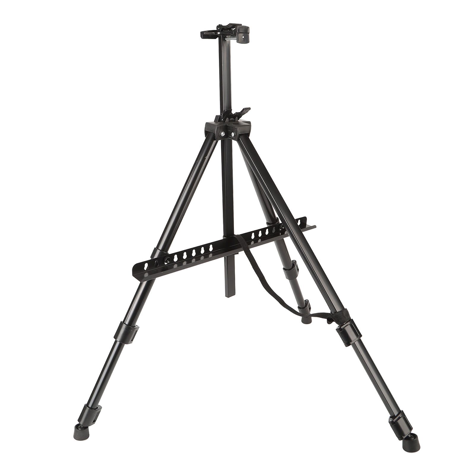 Artist Easel Stand Ferroalloy Adjustable Folding Tripod Display Easel for Drawing Painting Black - Image 3