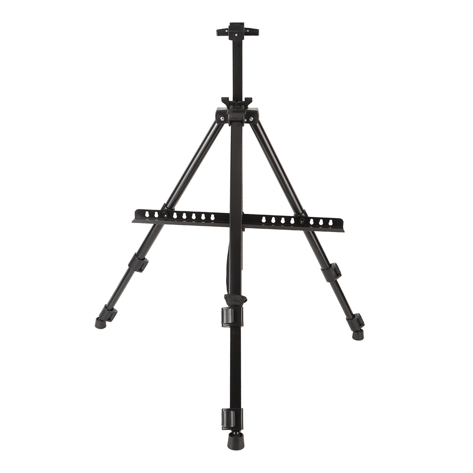 Artist Easel Stand Ferroalloy Adjustable Folding Tripod Display Easel for Drawing Painting Black - Image 5