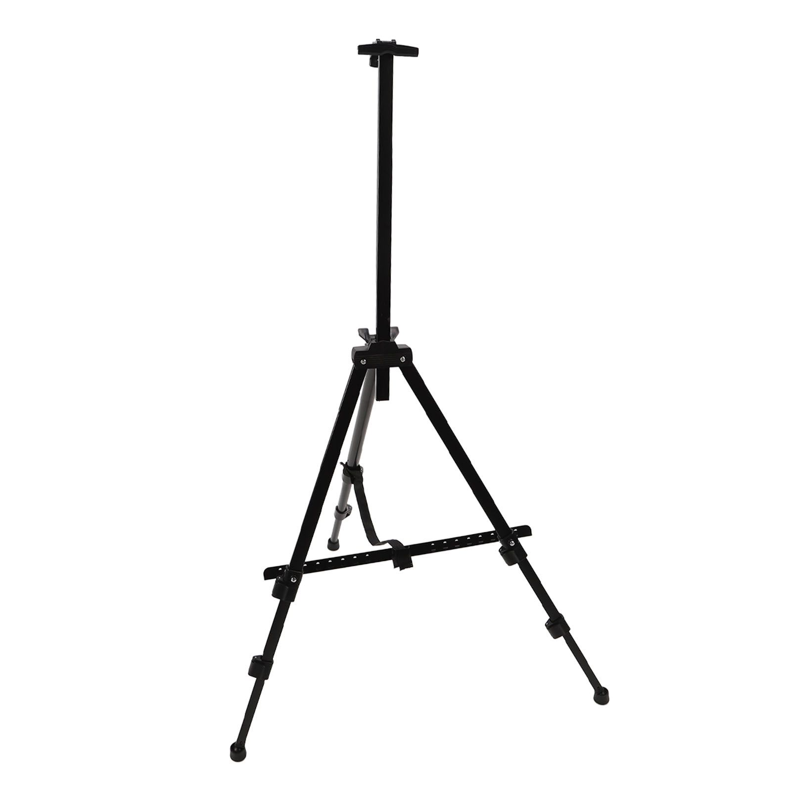 Artist Easel Stand Ferroalloy Adjustable Folding Tripod Display Easel for Drawing Painting Black - Image 6