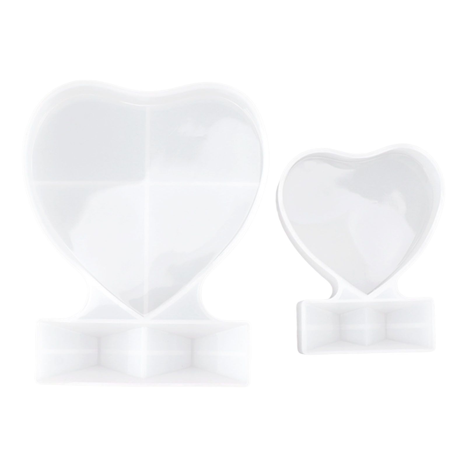 2PCS Heart Shape Photo Frame Mold Silicone Picture Mold DIY Personalized Photo Frame Mold for Home Decoration - Image 1