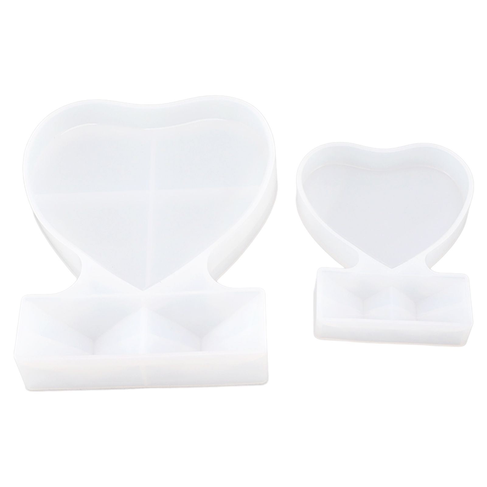 2PCS Heart Shape Photo Frame Mold Silicone Picture Mold DIY Personalized Photo Frame Mold for Home Decoration - Image 2