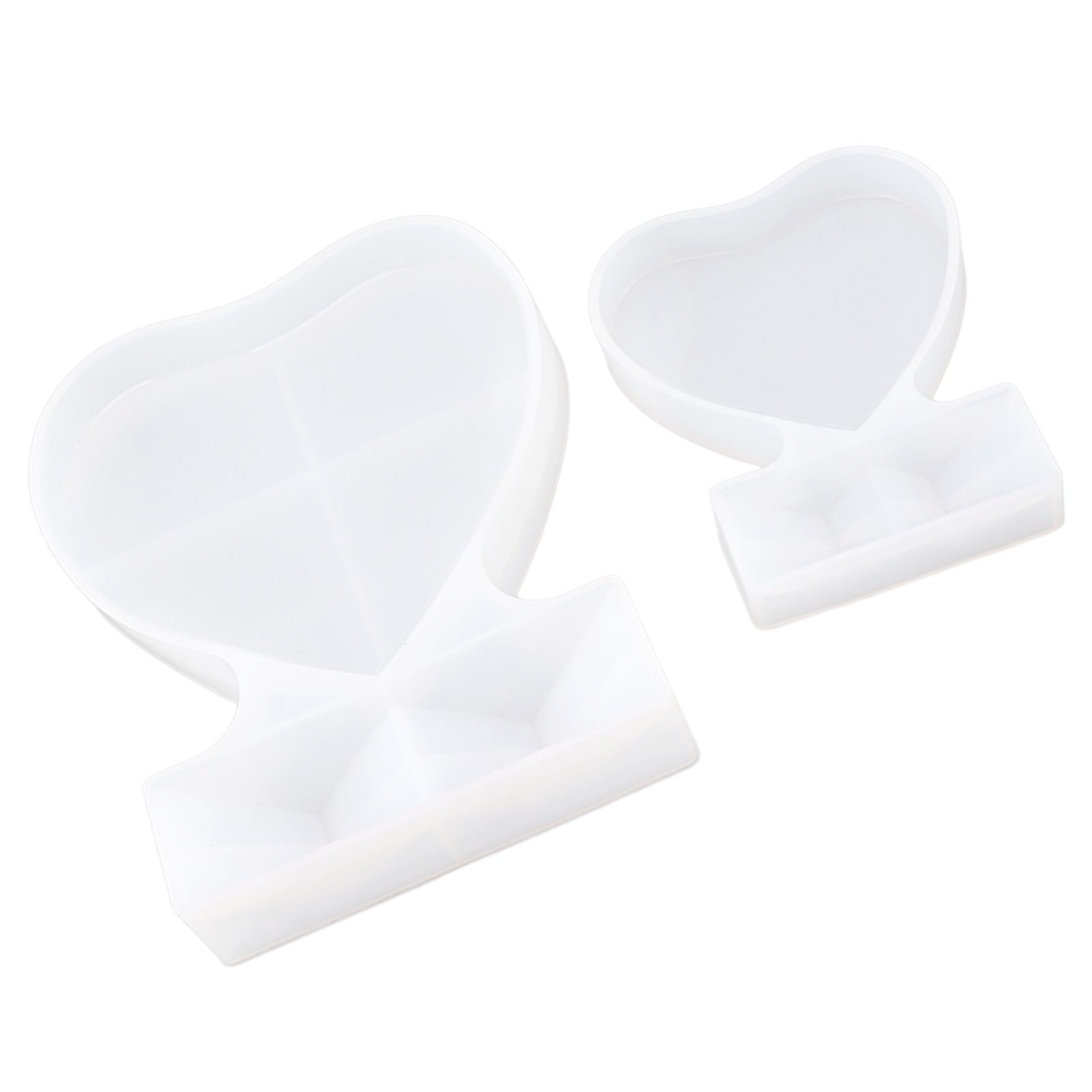 2PCS Heart Shape Photo Frame Mold Silicone Picture Mold DIY Personalized Photo Frame Mold for Home Decoration - Image 3