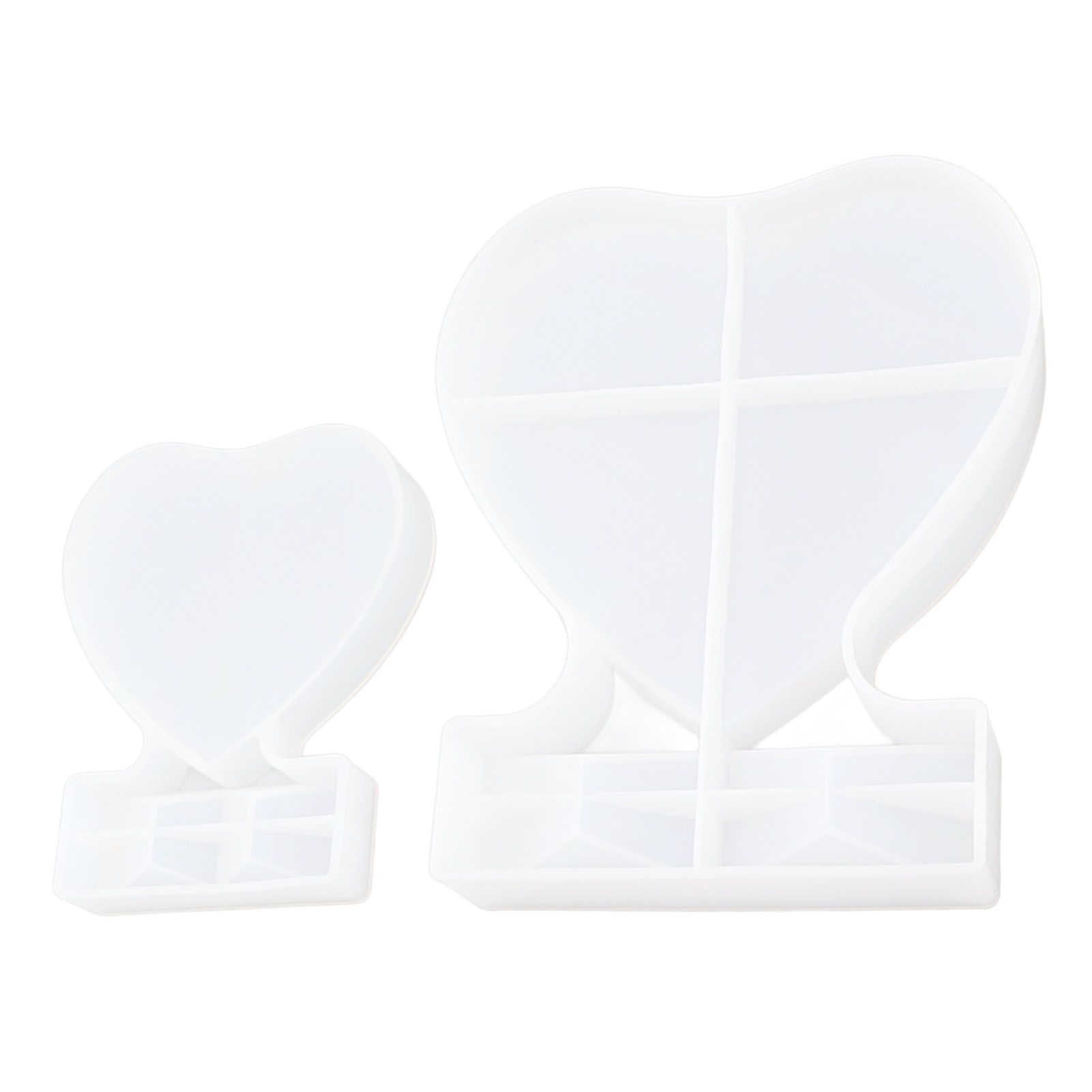 2PCS Heart Shape Photo Frame Mold Silicone Picture Mold DIY Personalized Photo Frame Mold for Home Decoration - Image 5