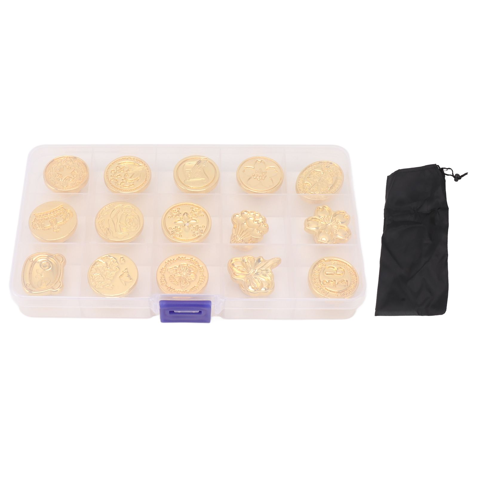 15pcs Wax Sealing Stamp Set Creative Special Shaped Sealing Wax Stamp Heads for Cards Envelopes Invitations Gift Packaging - Image 1