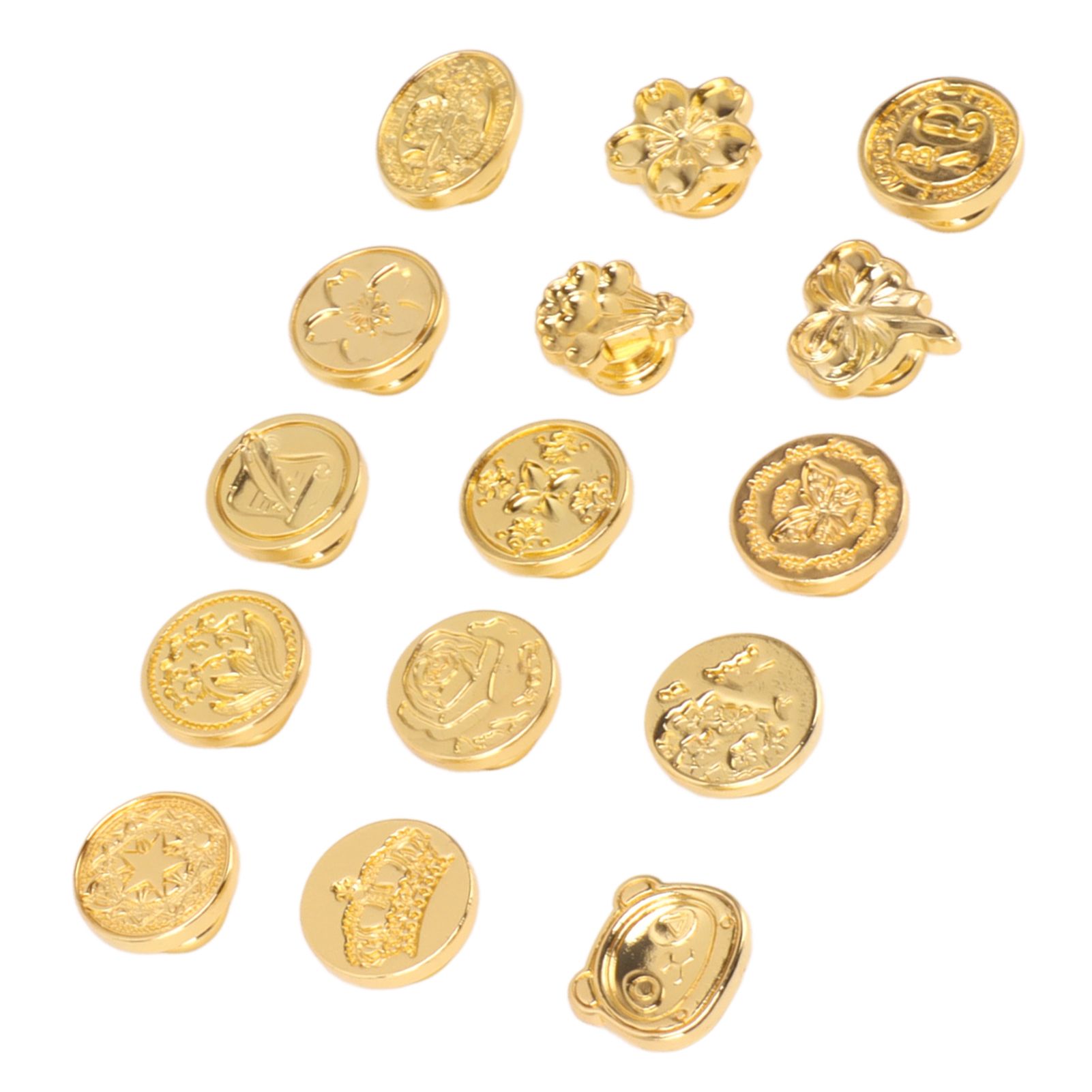 15pcs Wax Sealing Stamp Set Creative Special Shaped Sealing Wax Stamp Heads for Cards Envelopes Invitations Gift Packaging - Image 7