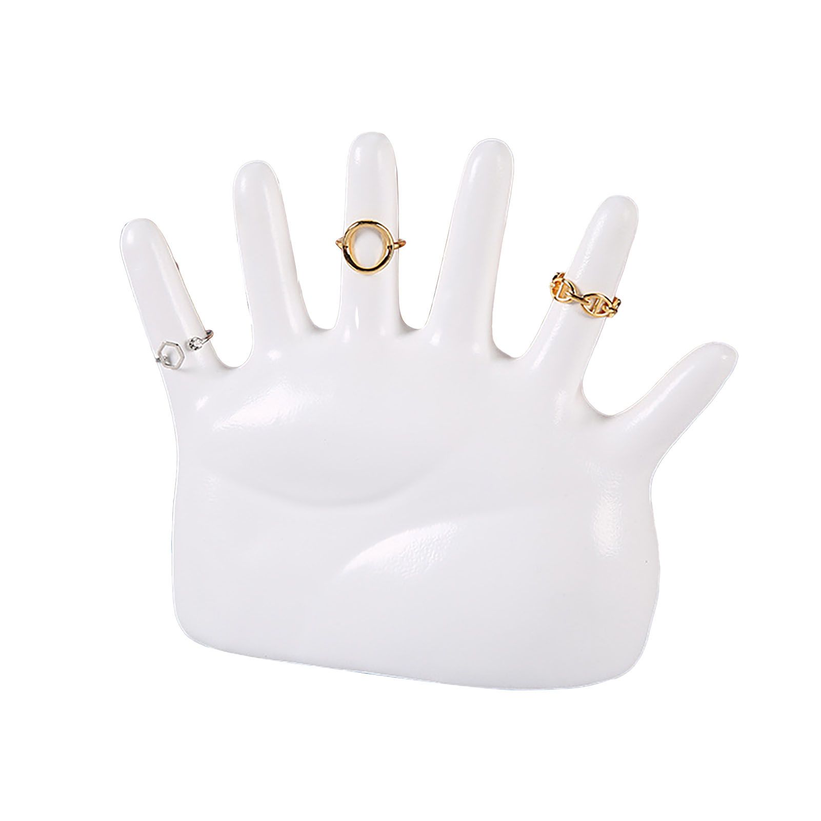 Ring Hand Holder All Round Display Fade Resistant Exquisite Hand Jewelry Display Stand for Bracelets Watches White - Image 1