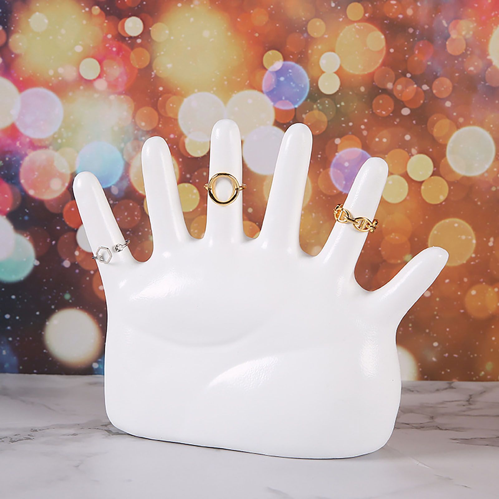 Ring Hand Holder All Round Display Fade Resistant Exquisite Hand Jewelry Display Stand for Bracelets Watches White - Image 8