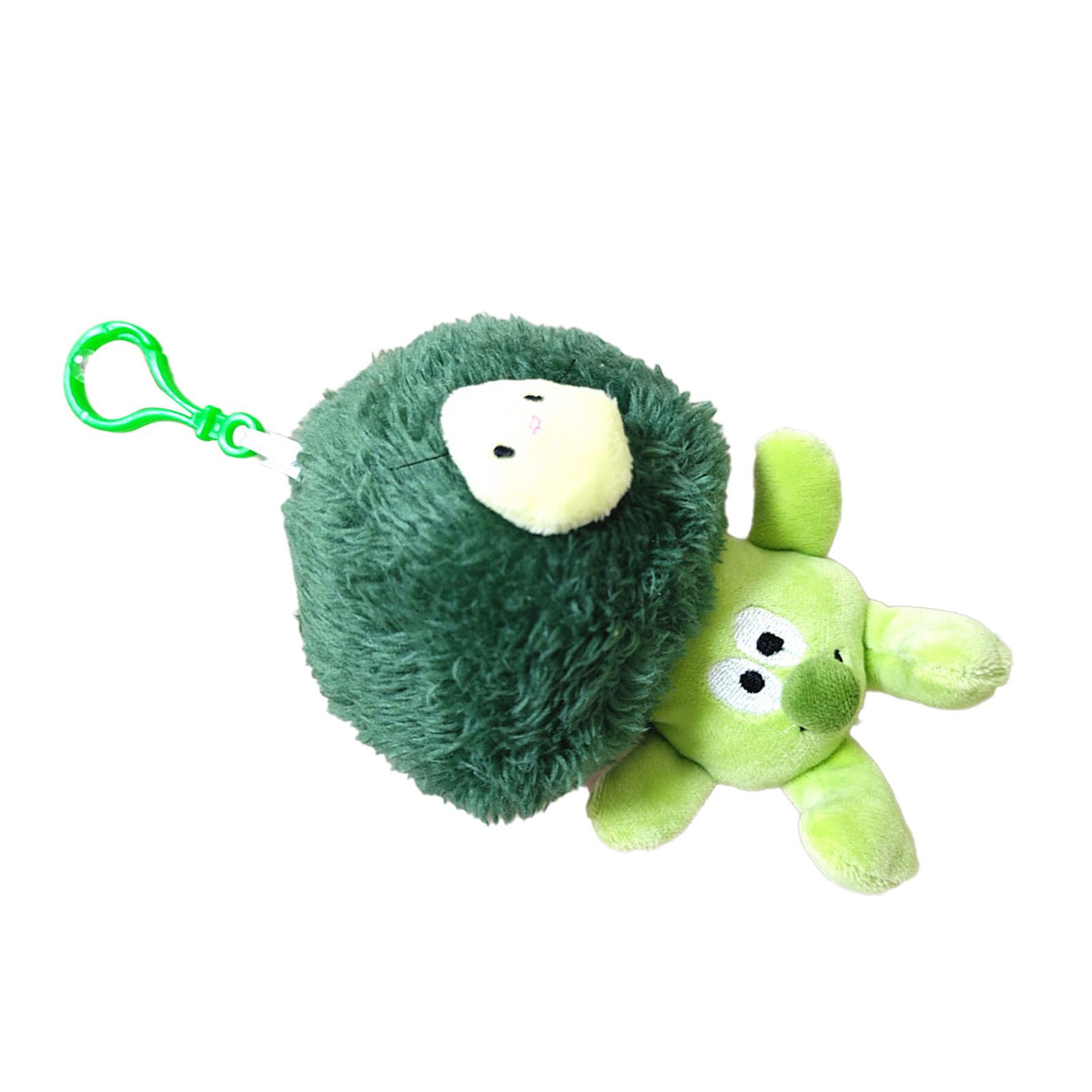 Plush Pendant Cute Broccoli Shape Stuffed Toy PP Cotton Vegetable Pendant for Keychain Keyring Bag Small - Image 2