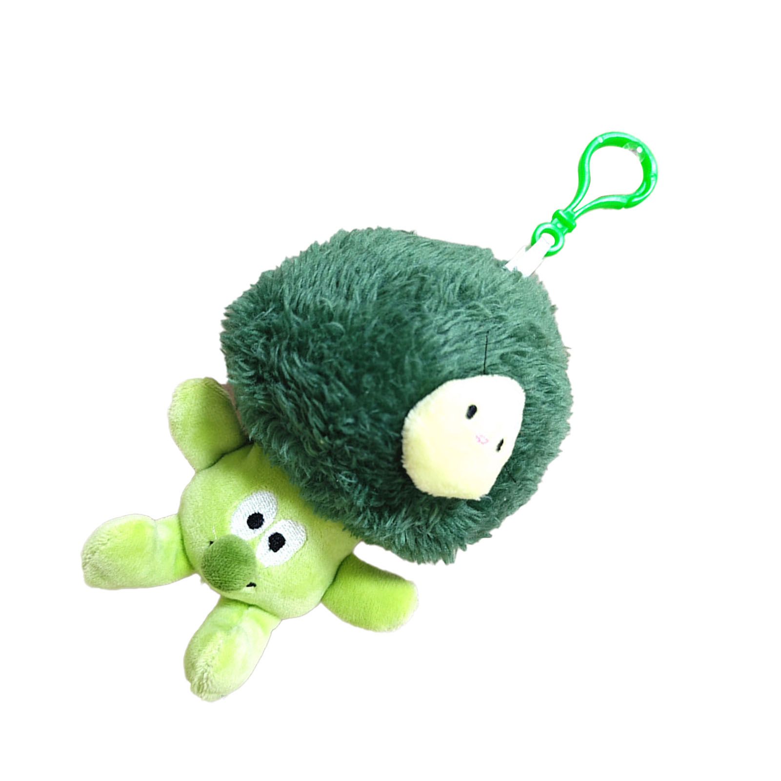 Plush Pendant Cute Broccoli Shape Stuffed Toy PP Cotton Vegetable Pendant for Keychain Keyring Bag Small - Image 3