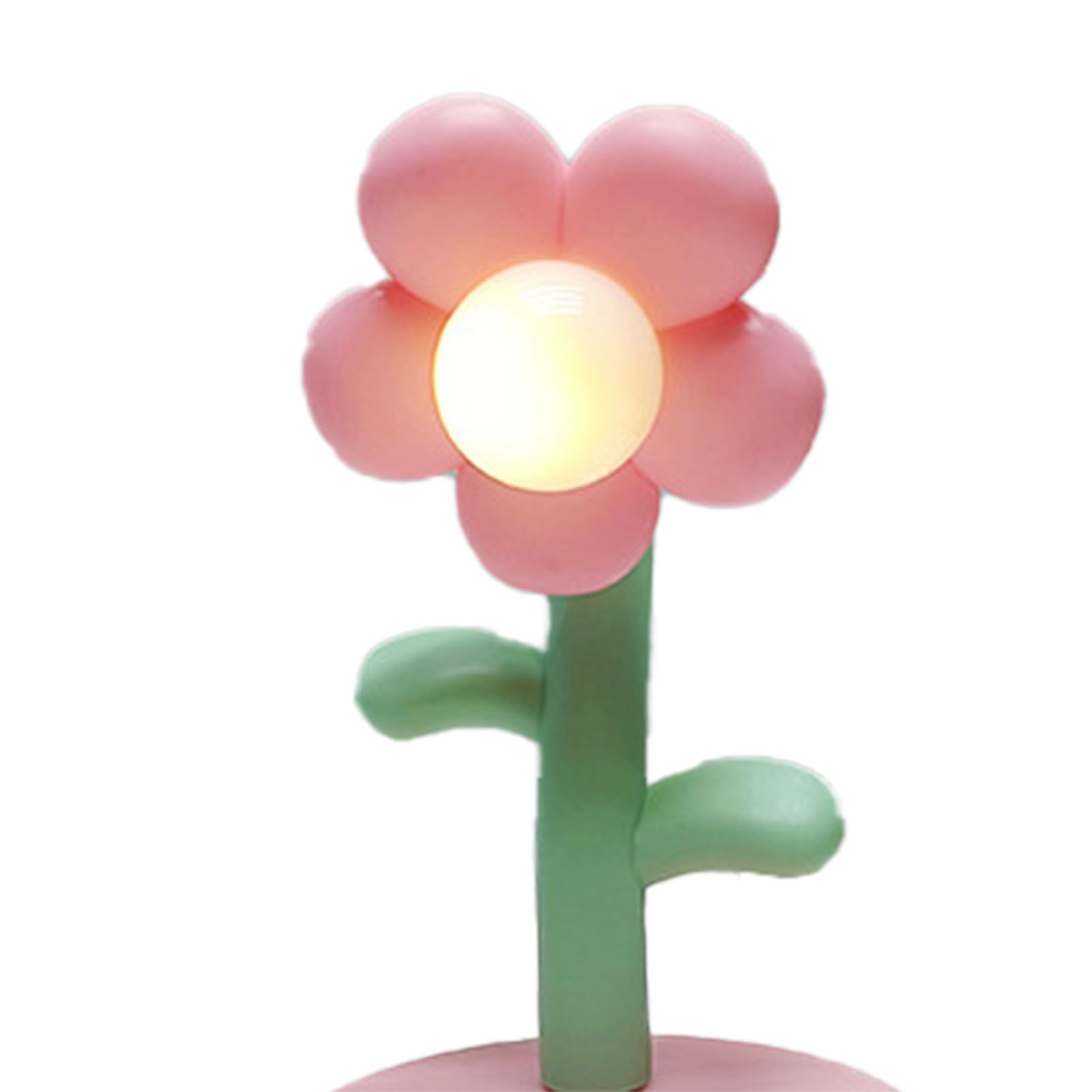 Table Lamp Cute Flower Night Light Portable Desk Lamp Decorative for Office Dorm Decor Pink - Image 7