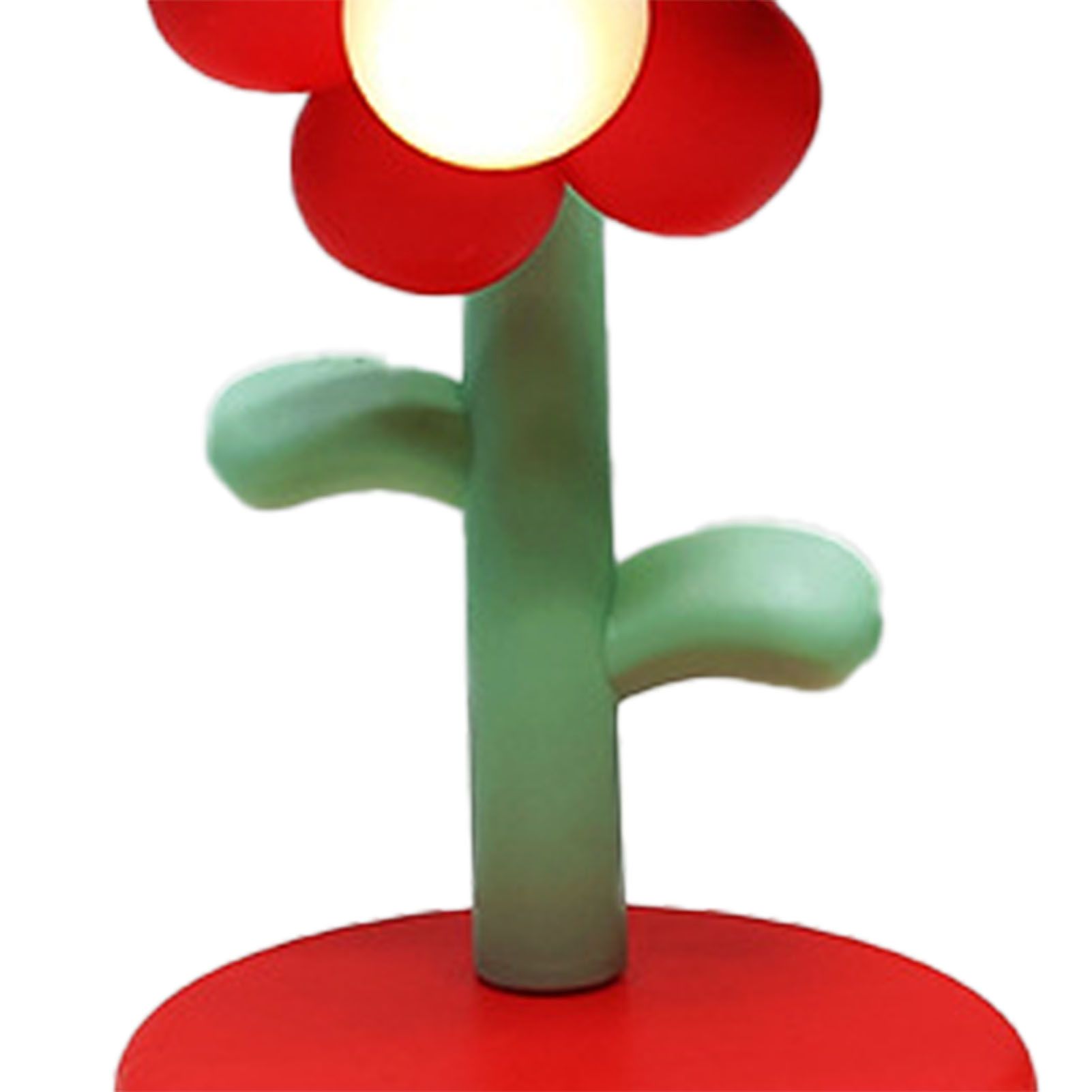 Table Lamp Cute Flower Night Light Portable Desk Lamp Decorative for Office Dorm Decor Red - Image 8