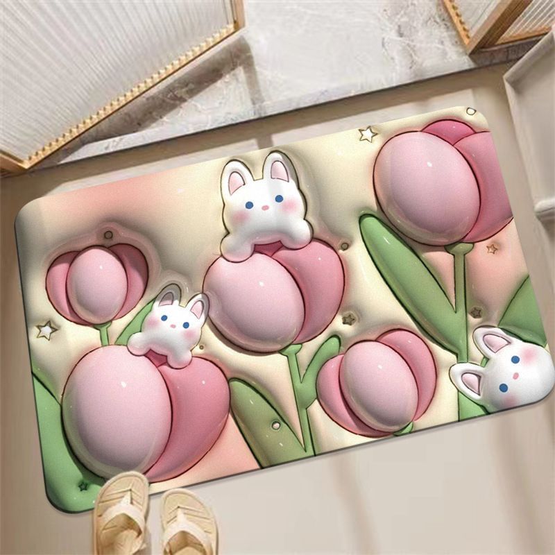 Diatomaceous Earth Floor Mat 3D Visual Water Absorbent Fast Drying Floor Mat for Bathroom H22 - Image 5