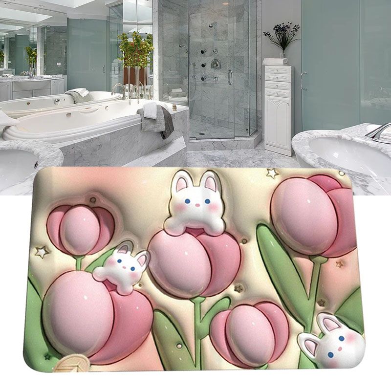 Diatomaceous Earth Floor Mat 3D Visual Water Absorbent Fast Drying Floor Mat for Bathroom H22 - Image 6