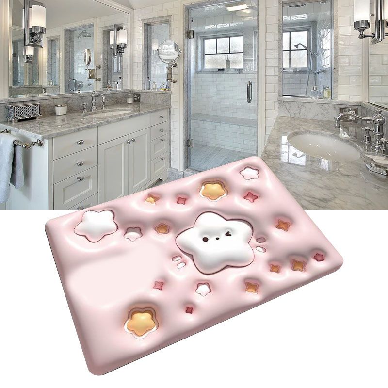 Diatomaceous Earth Floor Mat 3D Visual Water Absorbent Fast Drying Floor Mat for Bathroom H5 - Image 6