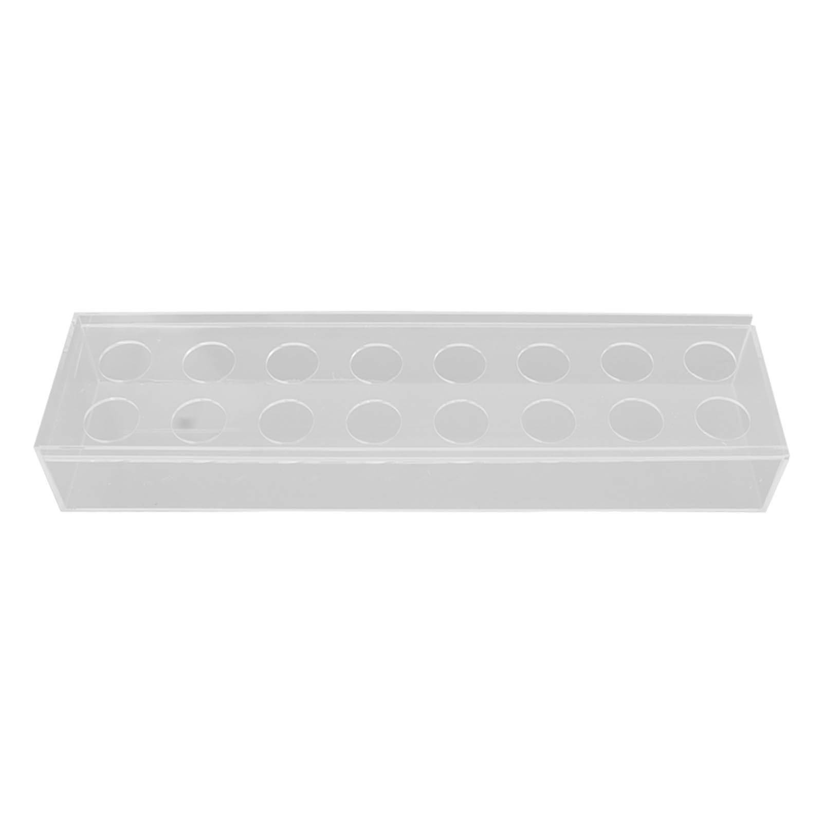Clear Acrylic Flower Vase Multi Holes Elegant Decorative Long Rectangle Vase for Wedding Home Dining Table Decor 40cm/15.7in - Image 1
