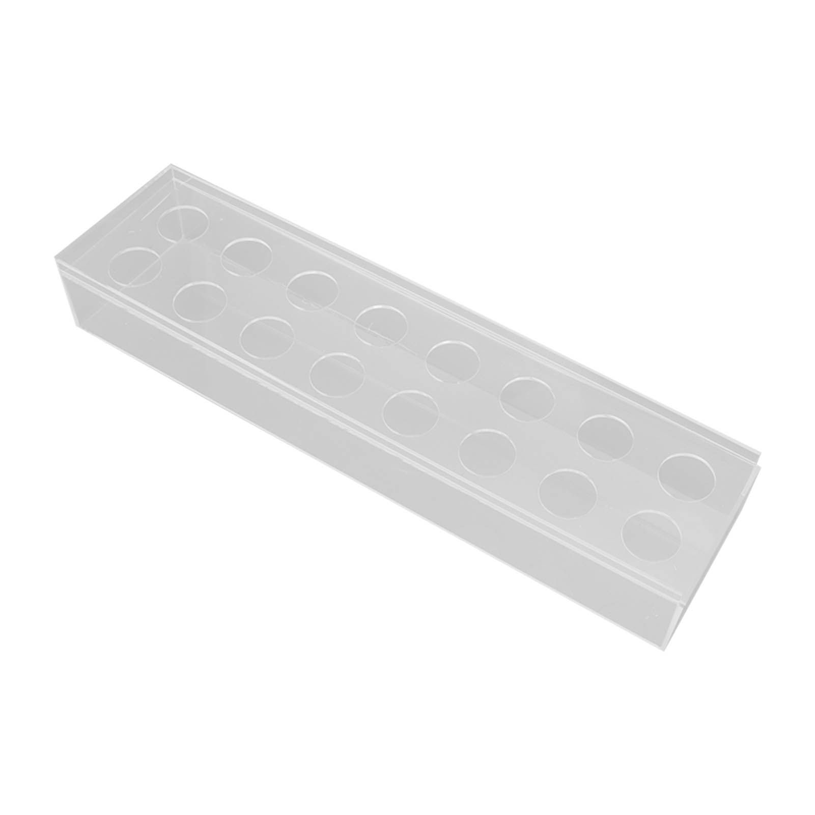 Clear Acrylic Flower Vase Multi Holes Elegant Decorative Long Rectangle Vase for Wedding Home Dining Table Decor 40cm/15.7in - Image 2