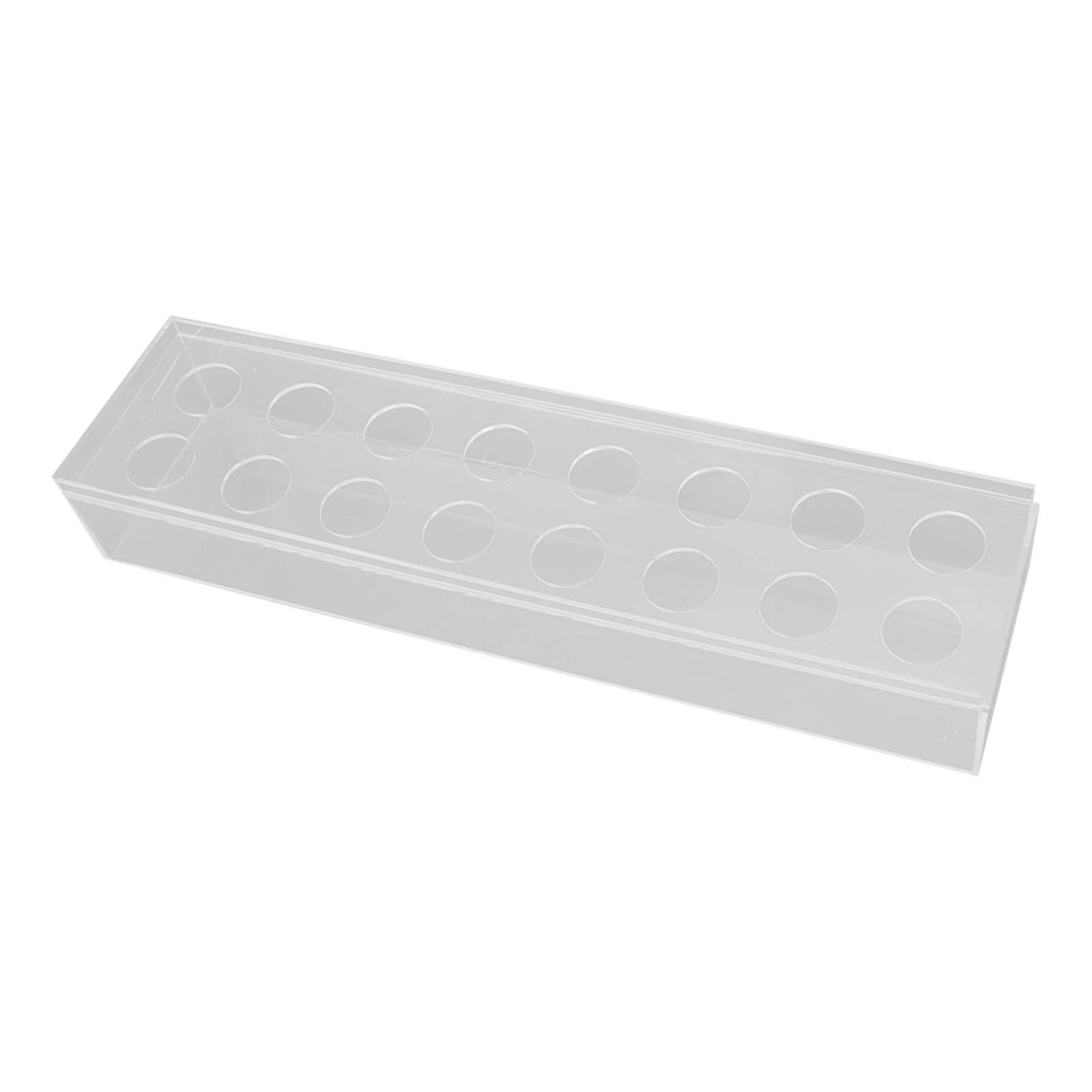 Clear Acrylic Flower Vase Multi Holes Elegant Decorative Long Rectangle Vase for Wedding Home Dining Table Decor 40cm/15.7in - Image 4