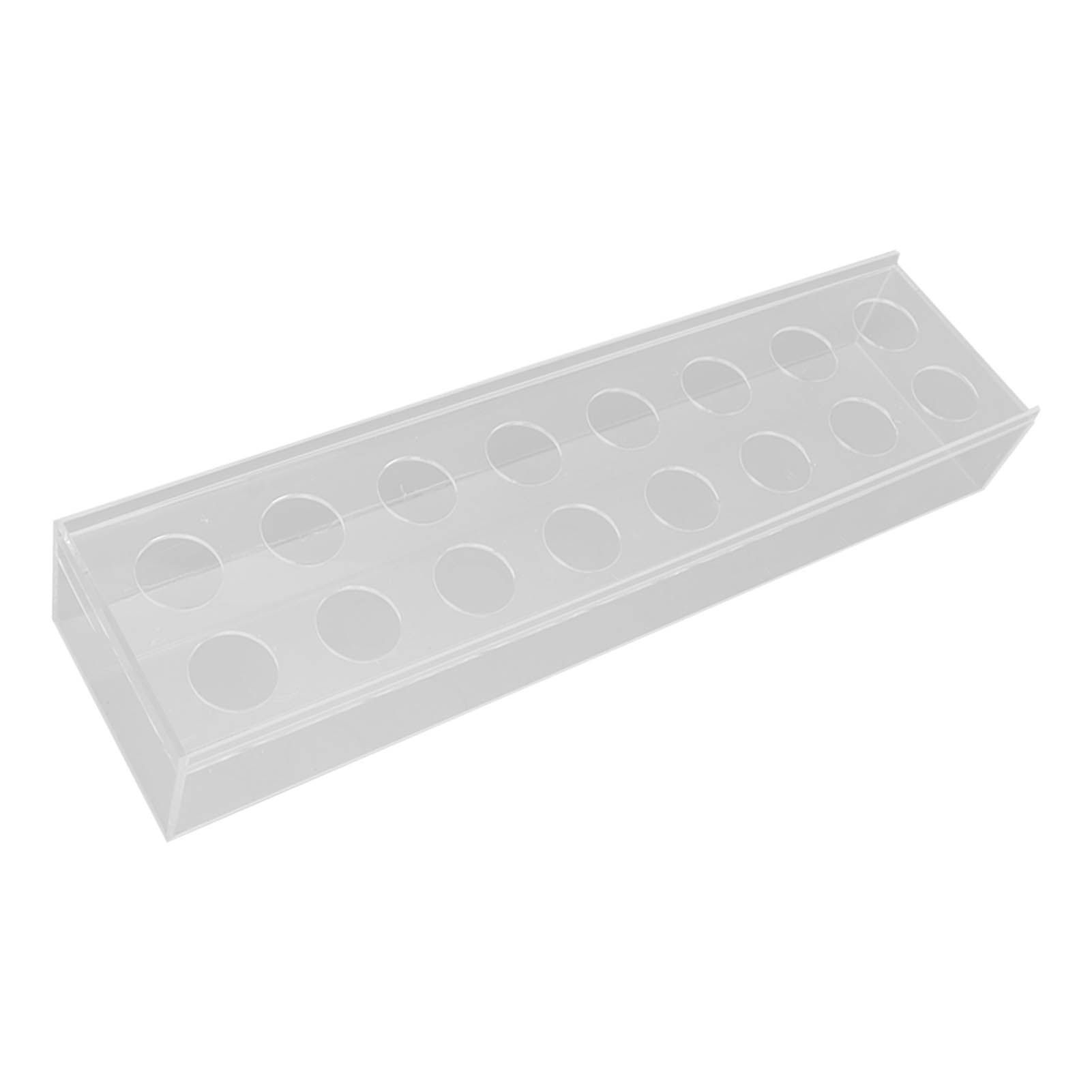 Clear Acrylic Flower Vase Multi Holes Elegant Decorative Long Rectangle Vase for Wedding Home Dining Table Decor 40cm/15.7in - Image 7