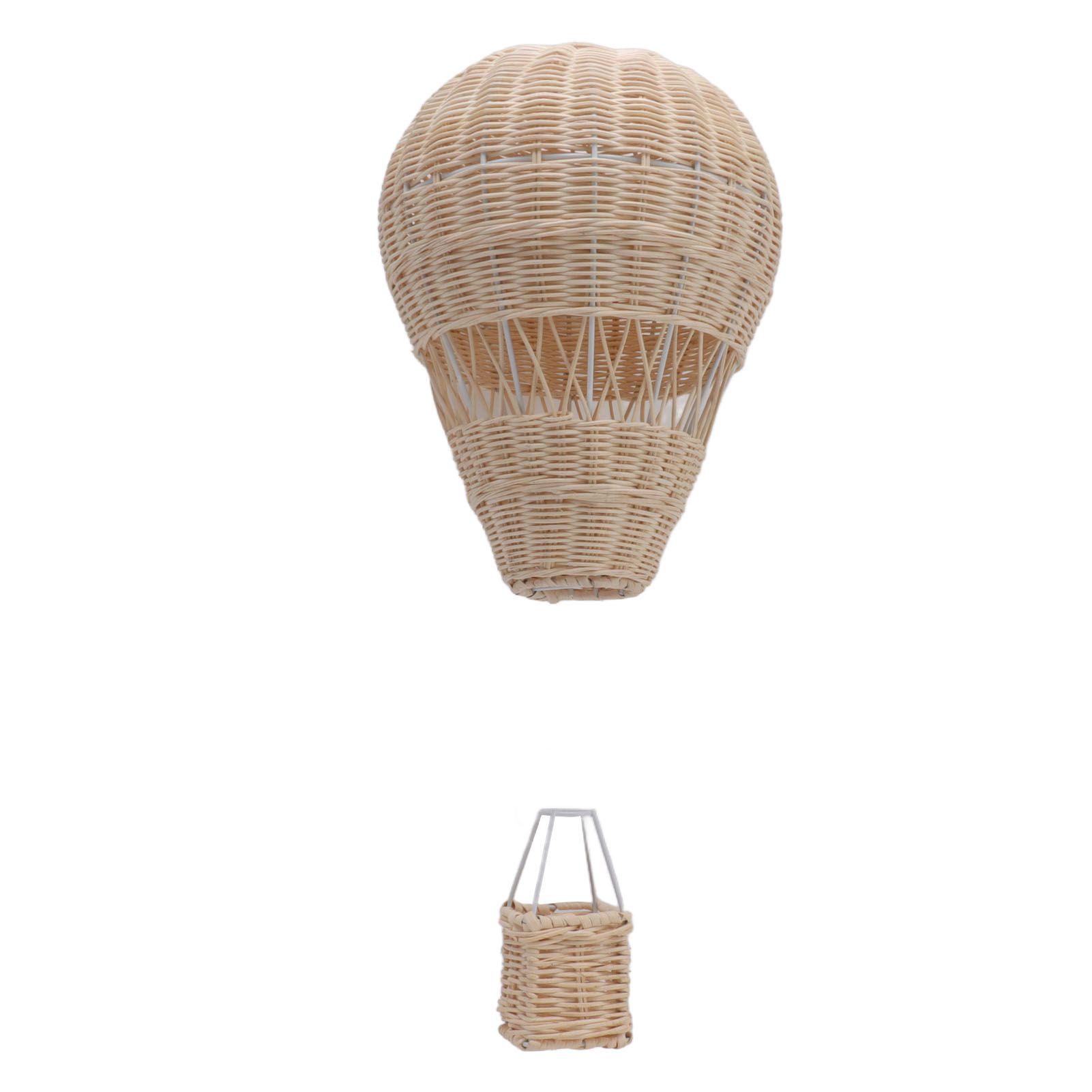 Woven Hot Air Balloon Handcrafted Exquisite Details Rattan Weaving Decoration for Kids Room Party Photo Prop - Image 6