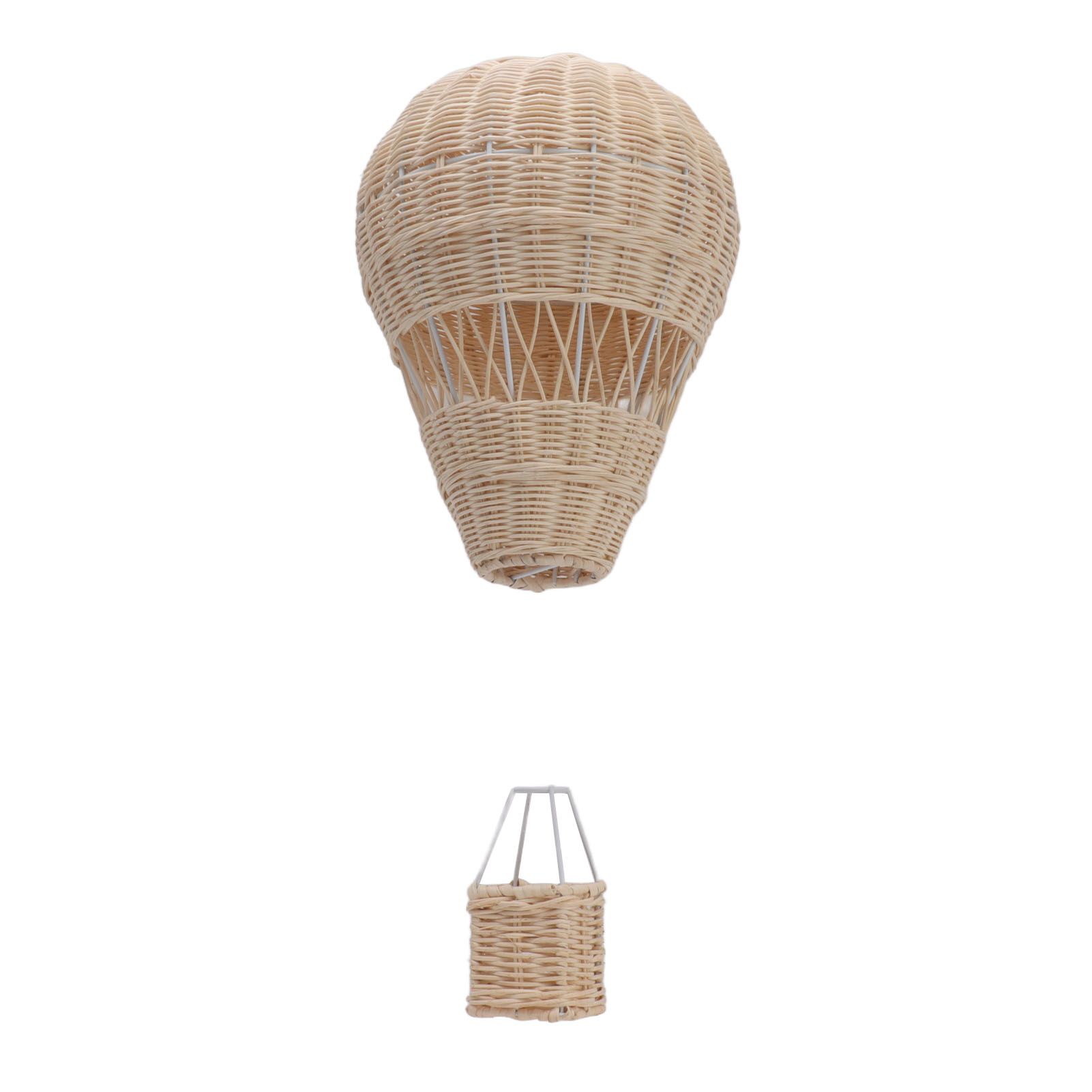 Woven Hot Air Balloon Handcrafted Exquisite Details Rattan Weaving Decoration for Kids Room Party Photo Prop - Image 7
