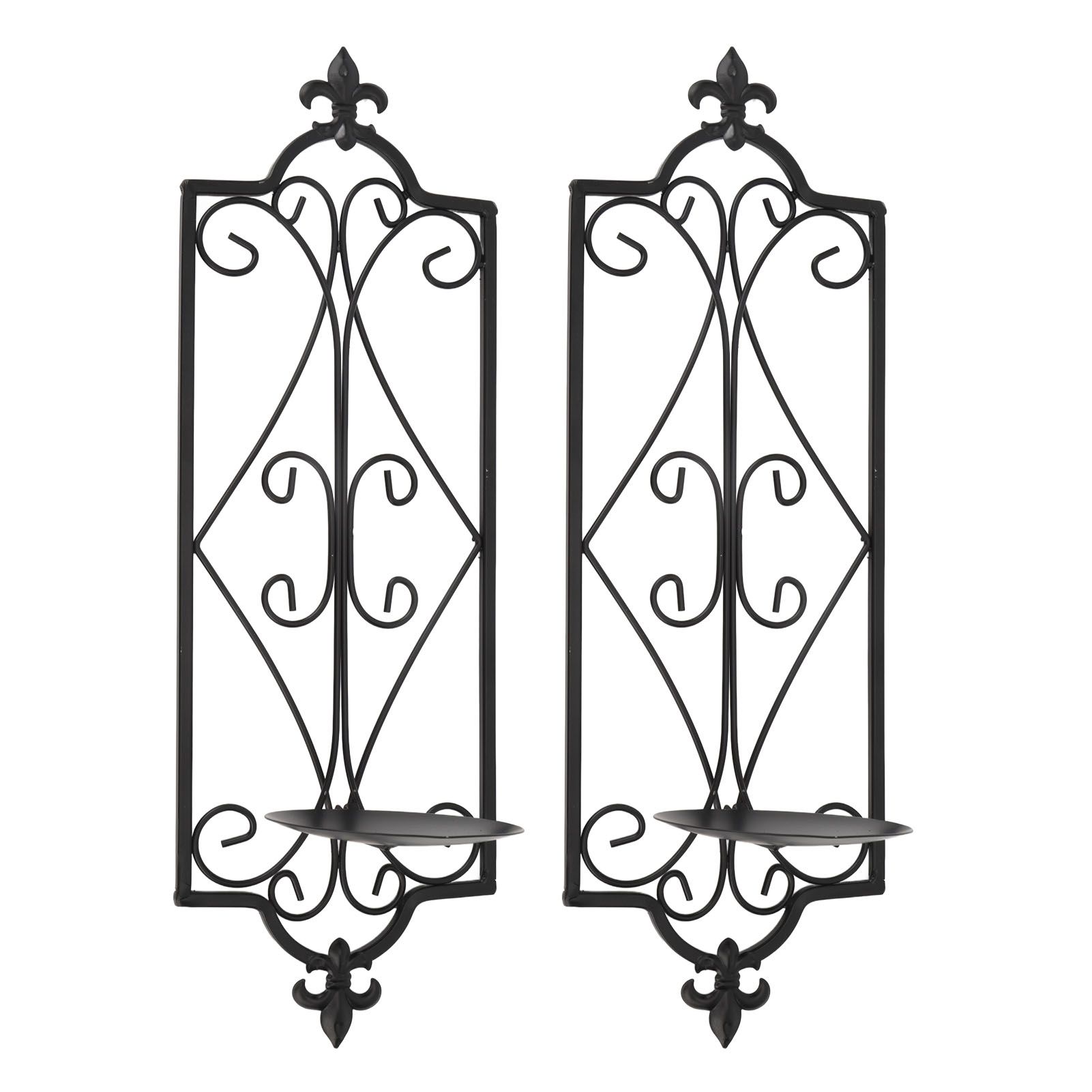 2pcs Wall Sconce Candle Holder Hanging Iron Wall Candle Sconce Holder Wall Decorations for Living Room Dining Room - Image 2