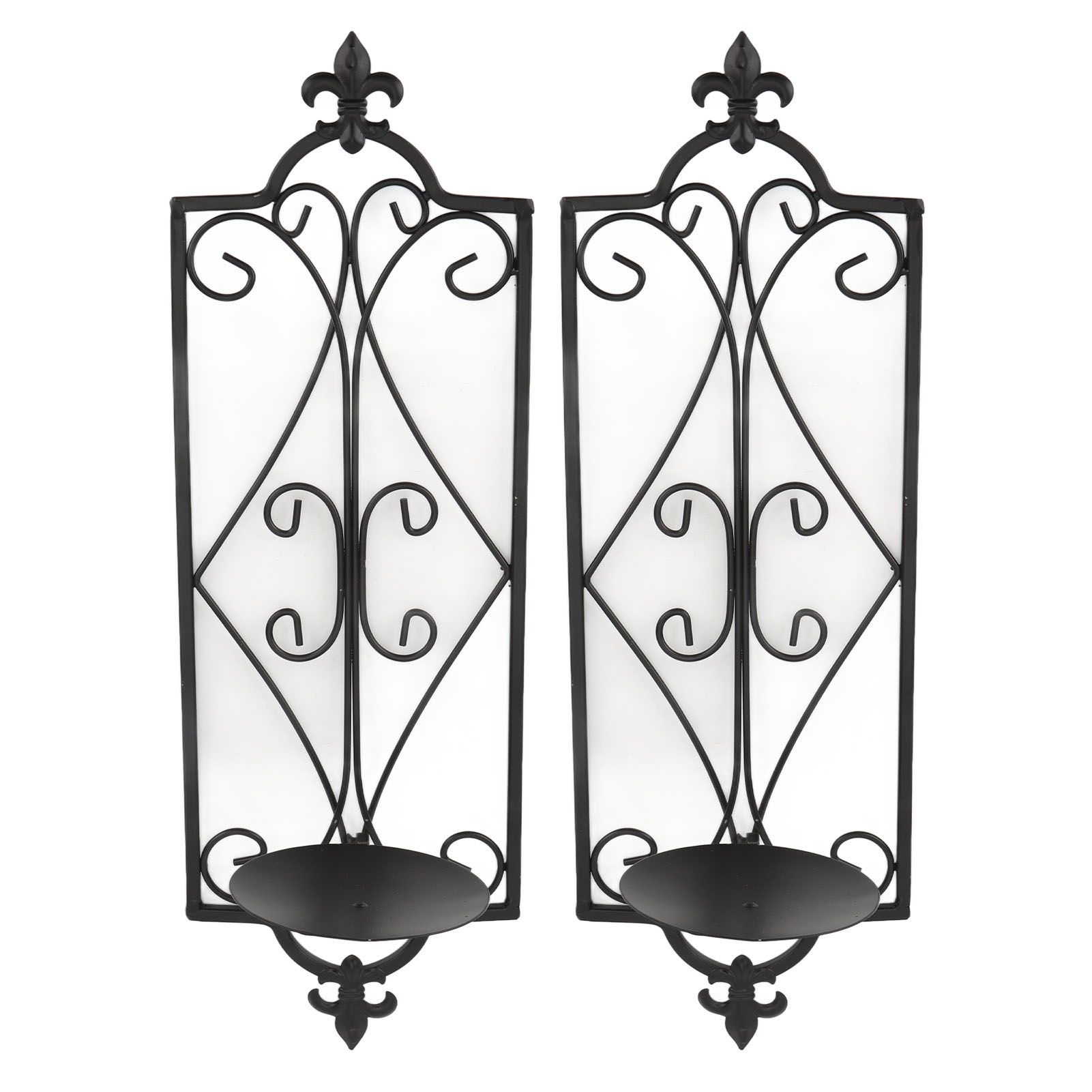 2pcs Wall Sconce Candle Holder Hanging Iron Wall Candle Sconce Holder Wall Decorations for Living Room Dining Room - Image 3