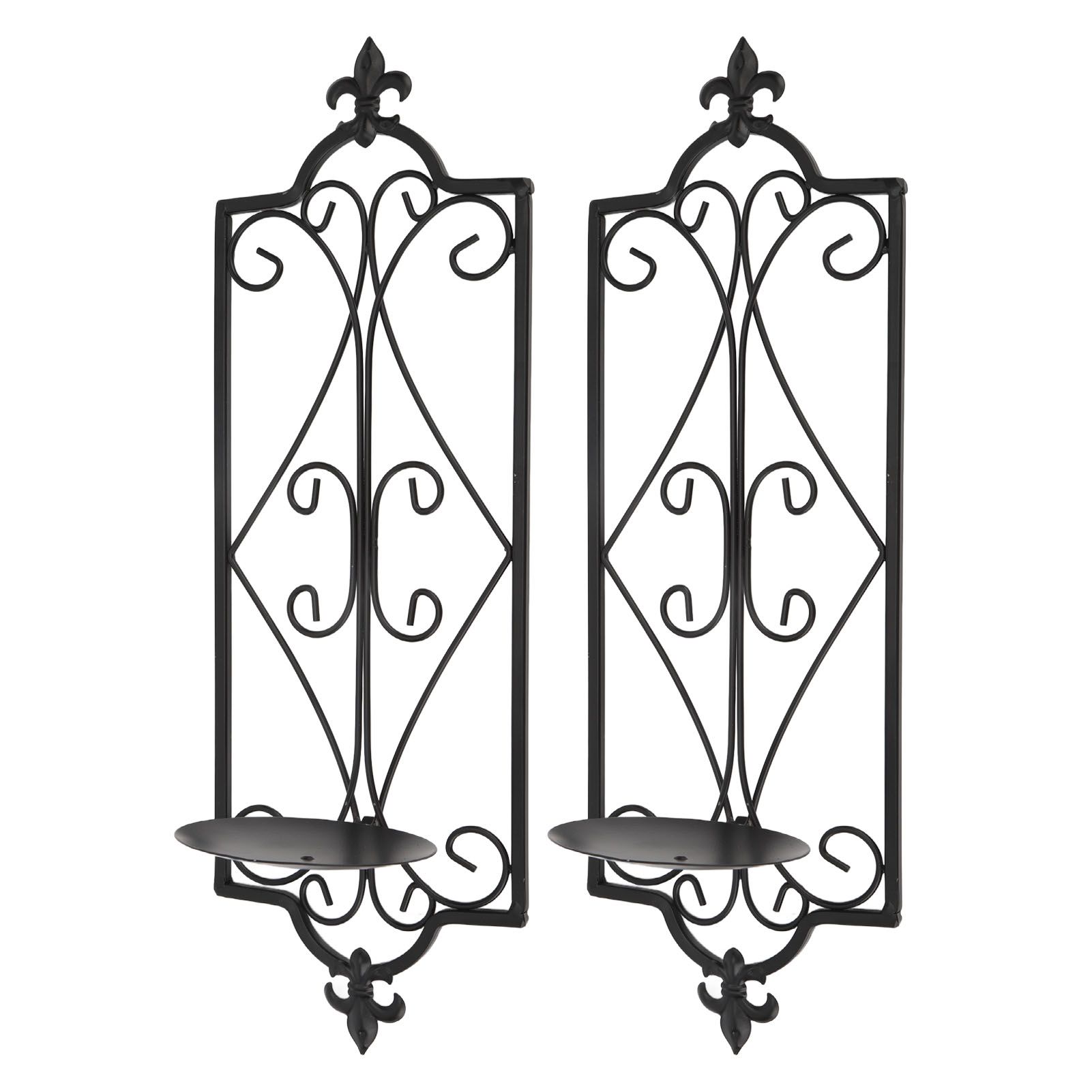 2pcs Wall Sconce Candle Holder Hanging Iron Wall Candle Sconce Holder Wall Decorations for Living Room Dining Room - Image 4
