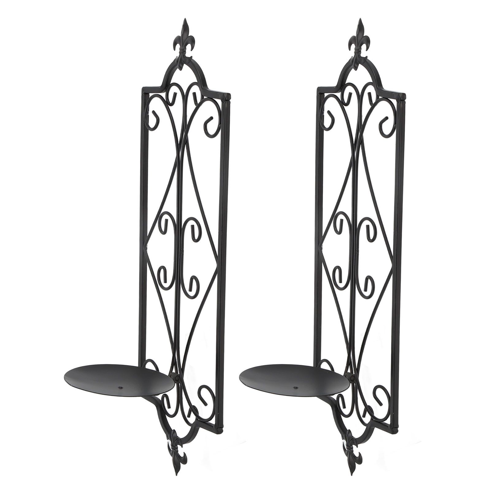 2pcs Wall Sconce Candle Holder Hanging Iron Wall Candle Sconce Holder Wall Decorations for Living Room Dining Room - Image 6