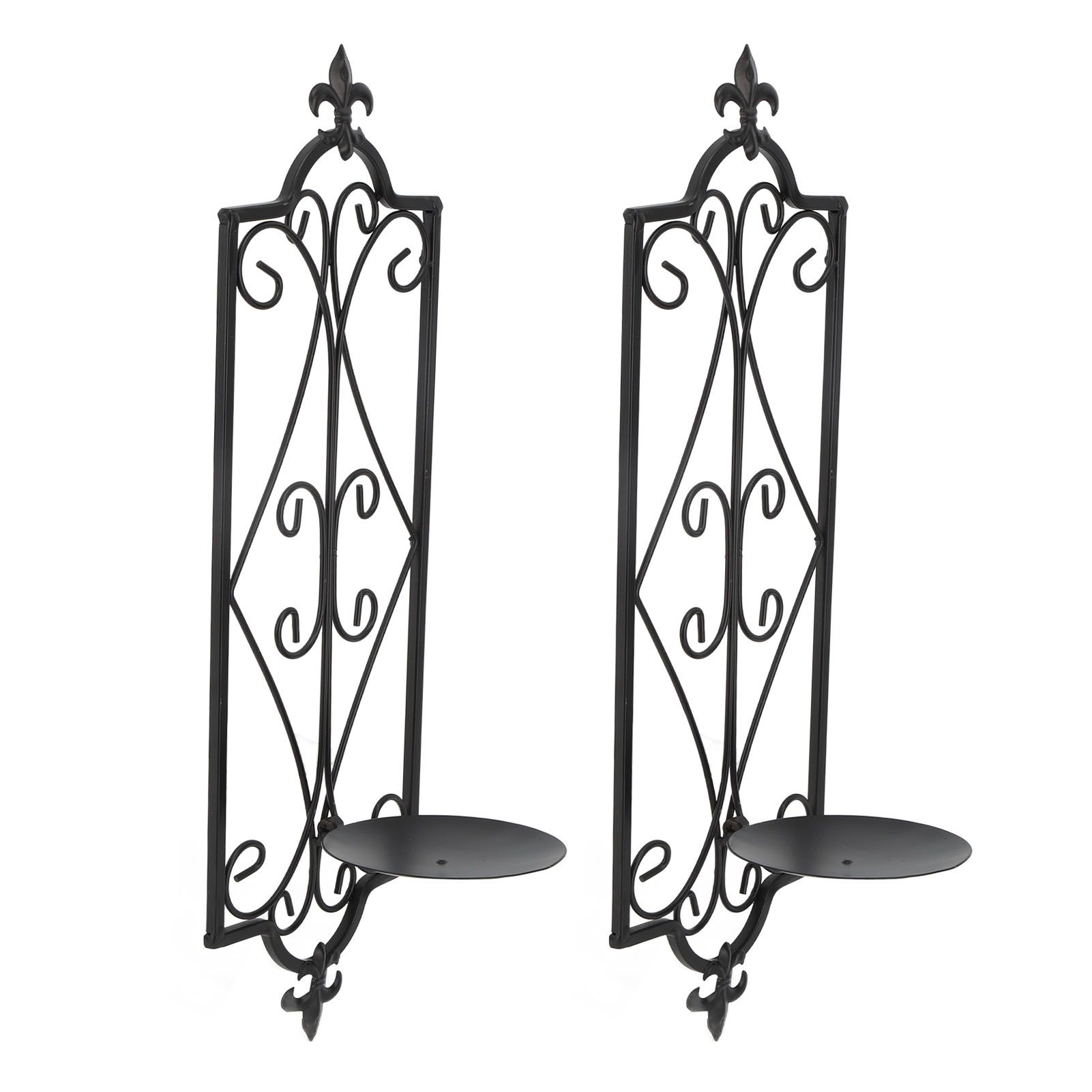 2pcs Wall Sconce Candle Holder Hanging Iron Wall Candle Sconce Holder Wall Decorations for Living Room Dining Room - Image 7