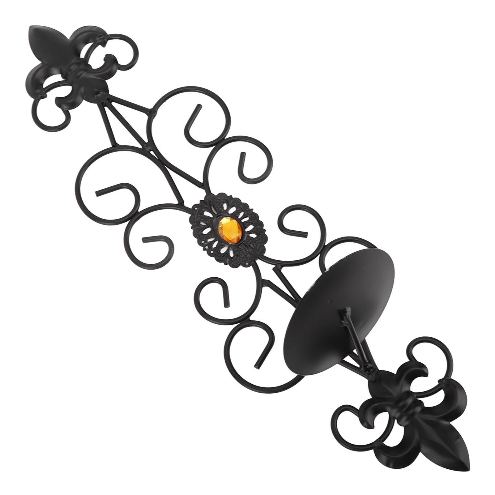 Wall Candle Holders Retro Diamond Encrusted Candlestick for Living Room Bedroom Decorations - Image 3