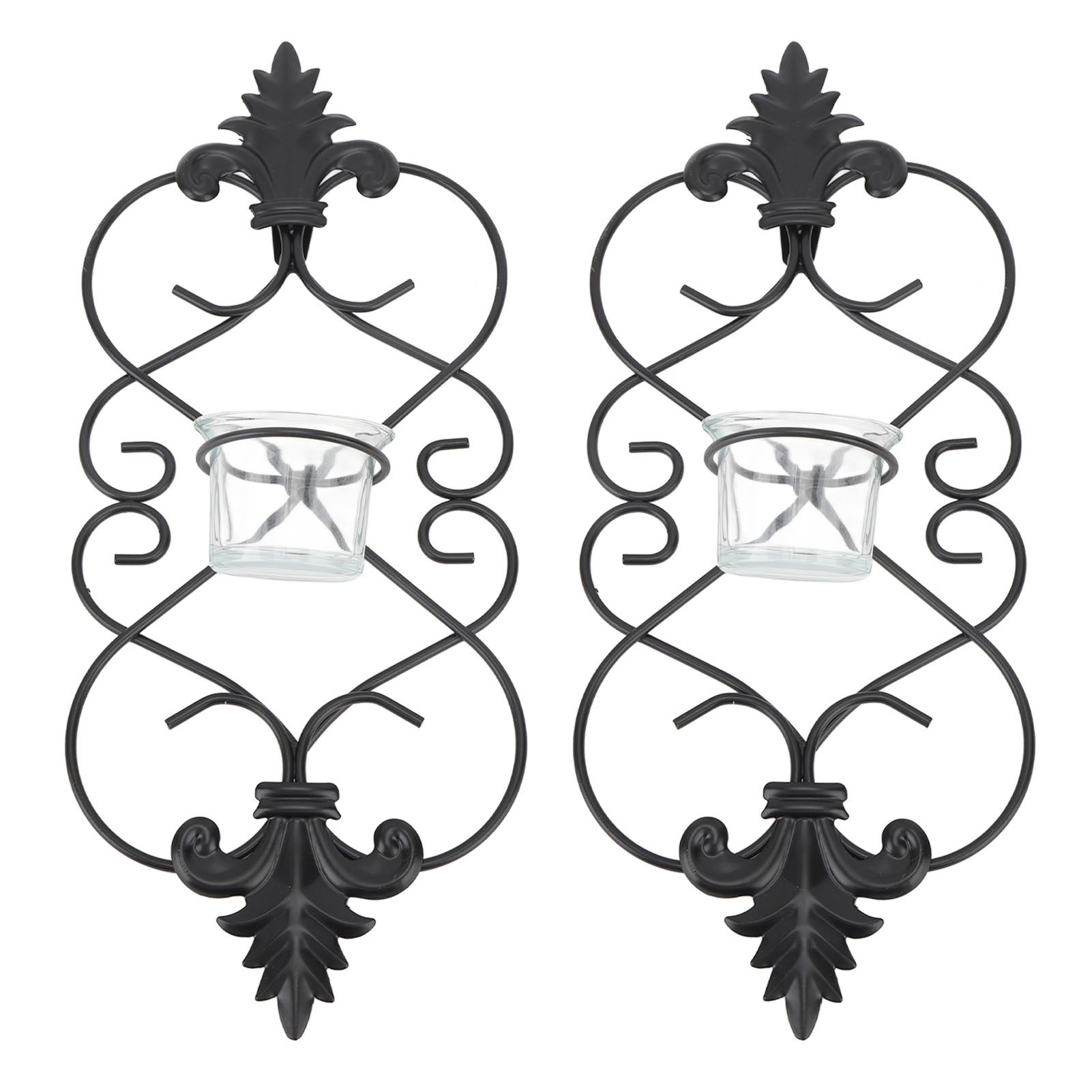 2PCS Wall Hanging Candle Holder Iron Hanging Wall Candle Holders for Home Decoration Weddings Events - Image 3