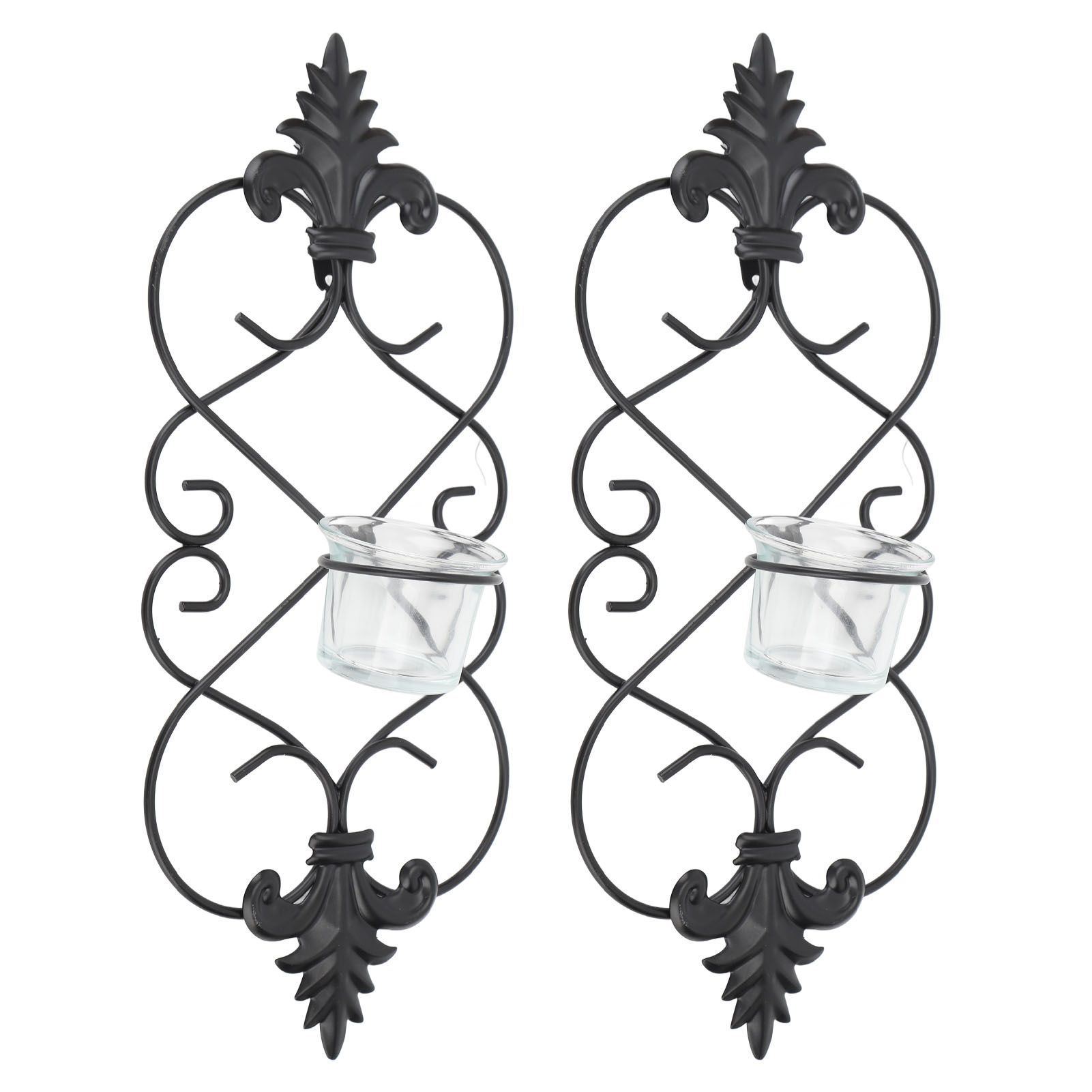 2PCS Wall Hanging Candle Holder Iron Hanging Wall Candle Holders for Home Decoration Weddings Events - Image 4