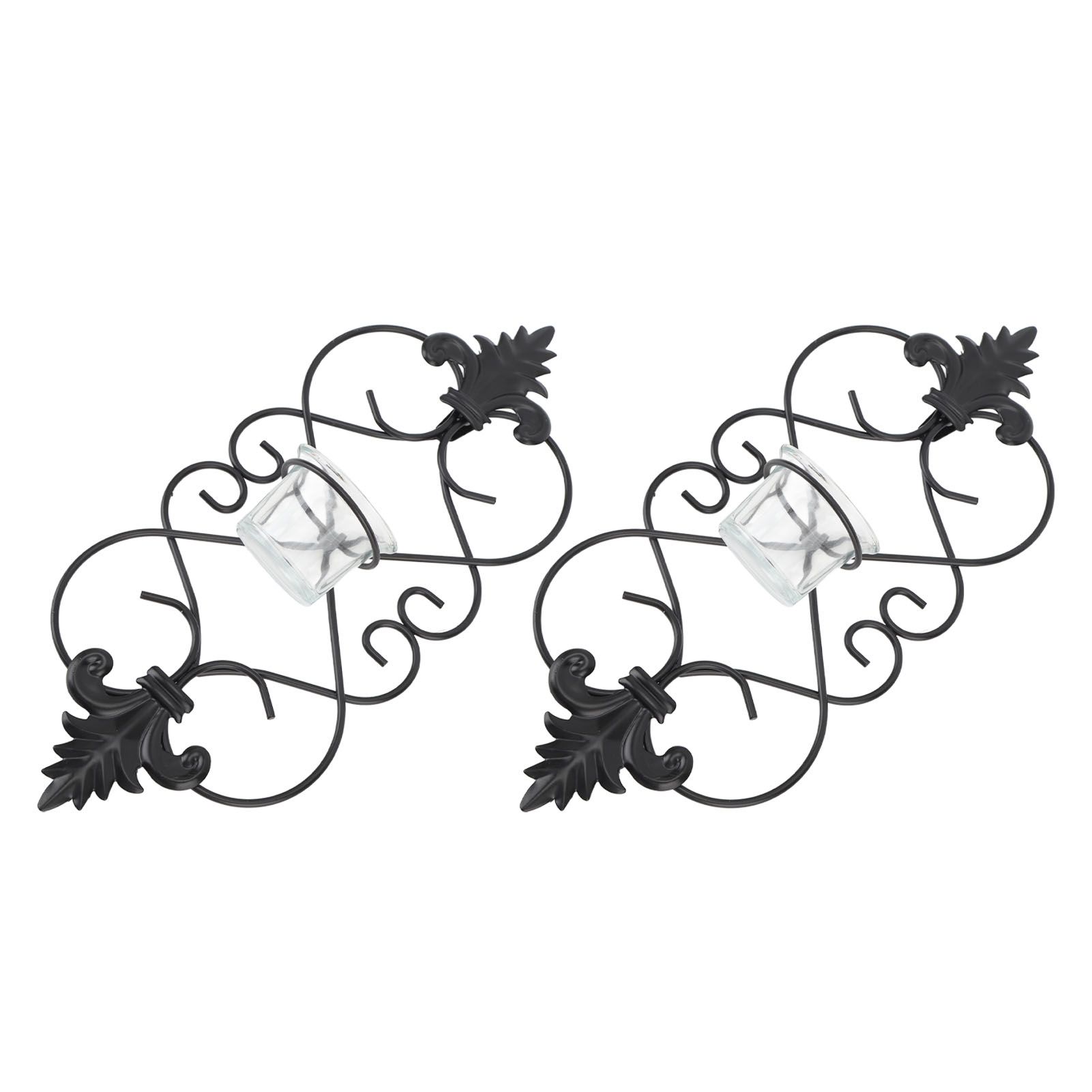 2PCS Wall Hanging Candle Holder Iron Hanging Wall Candle Holders for Home Decoration Weddings Events - Image 7