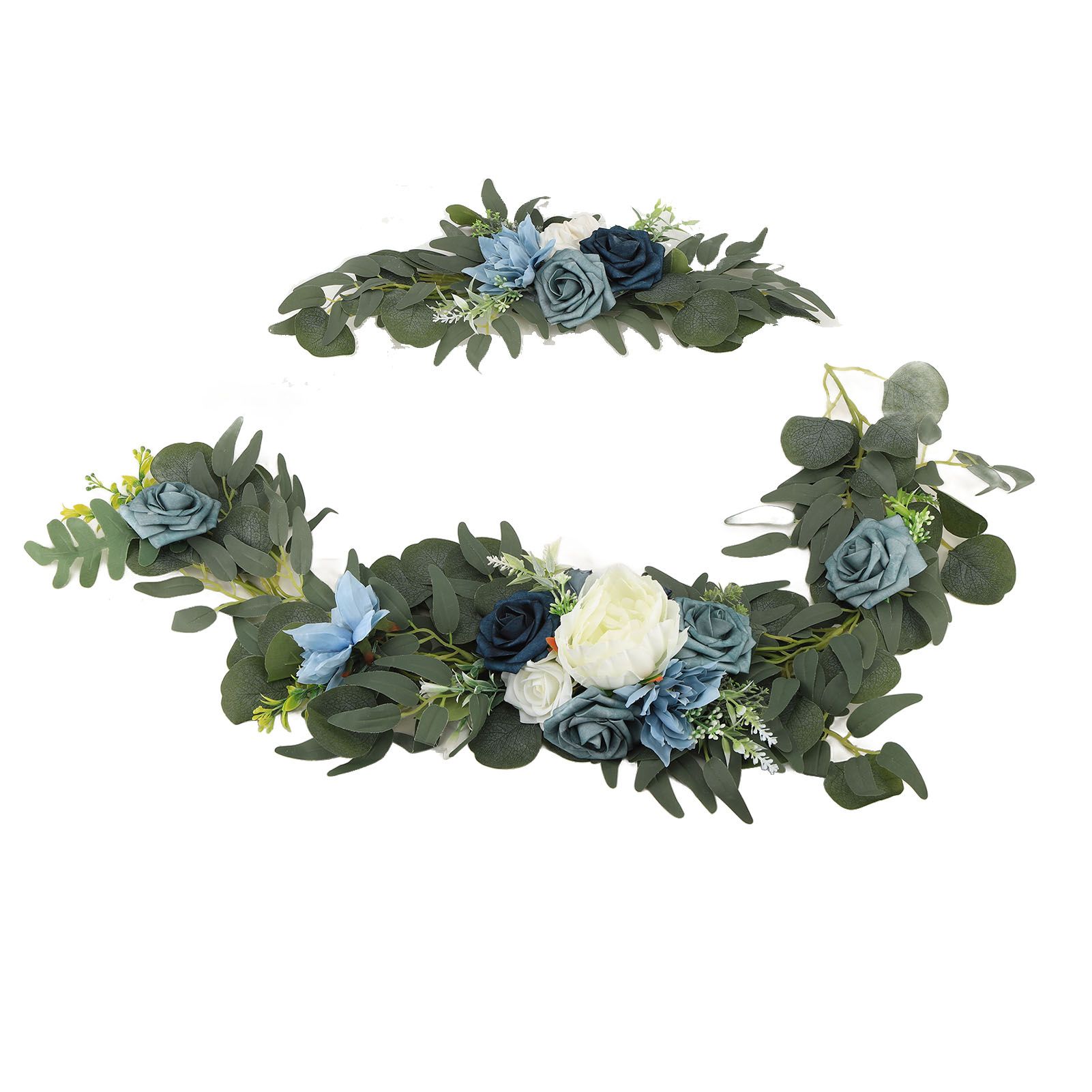 Faux Flower Swag Set Artificial Flower Arch Decor Wedding Welcome Reception Ceremony Signs Decorations 18058-HL - Image 4