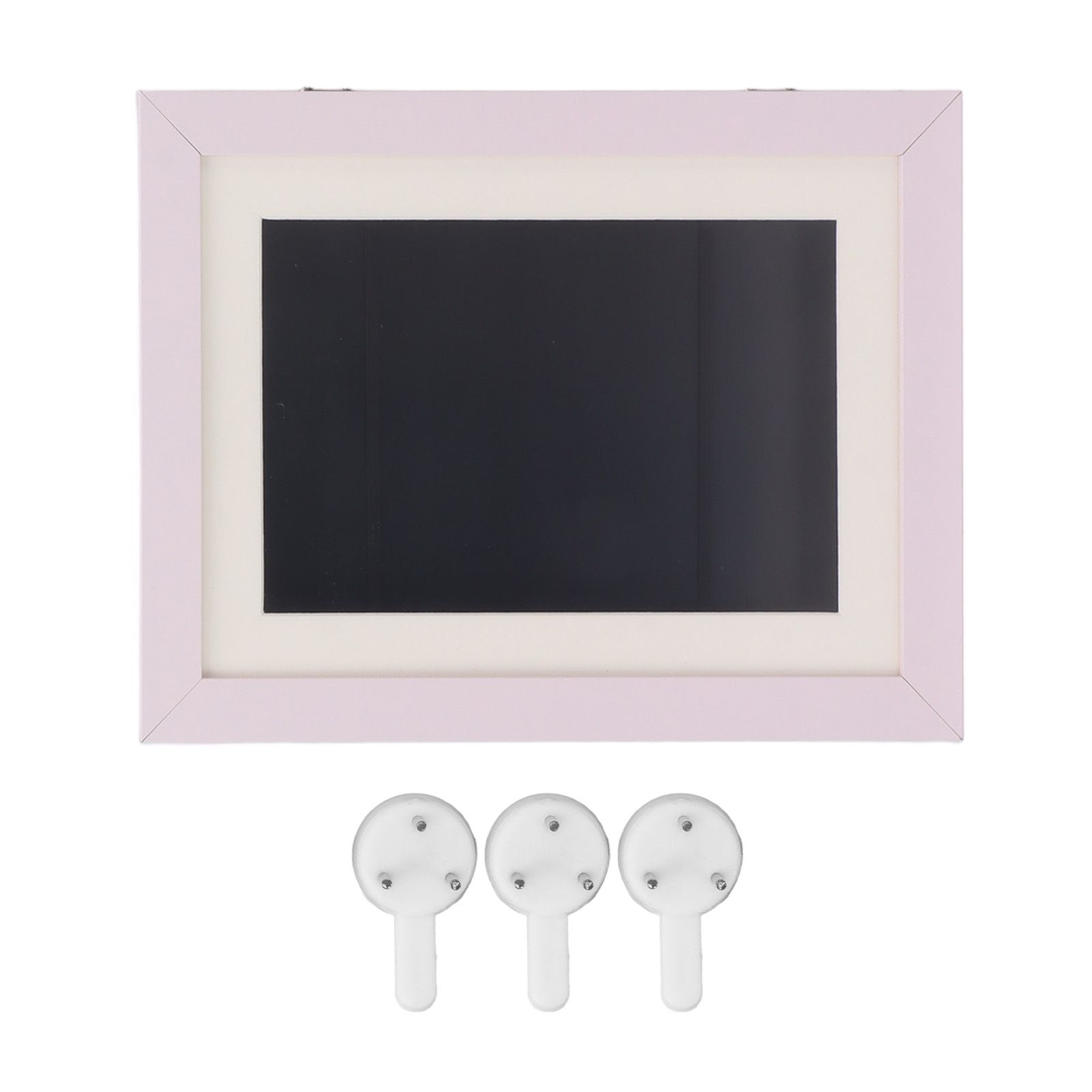 Kids Art Frame HDF Durable Magnetic Design Changeable Art Picture Frame with Storage Slot for Crafts Drawing Pink - Image 1
