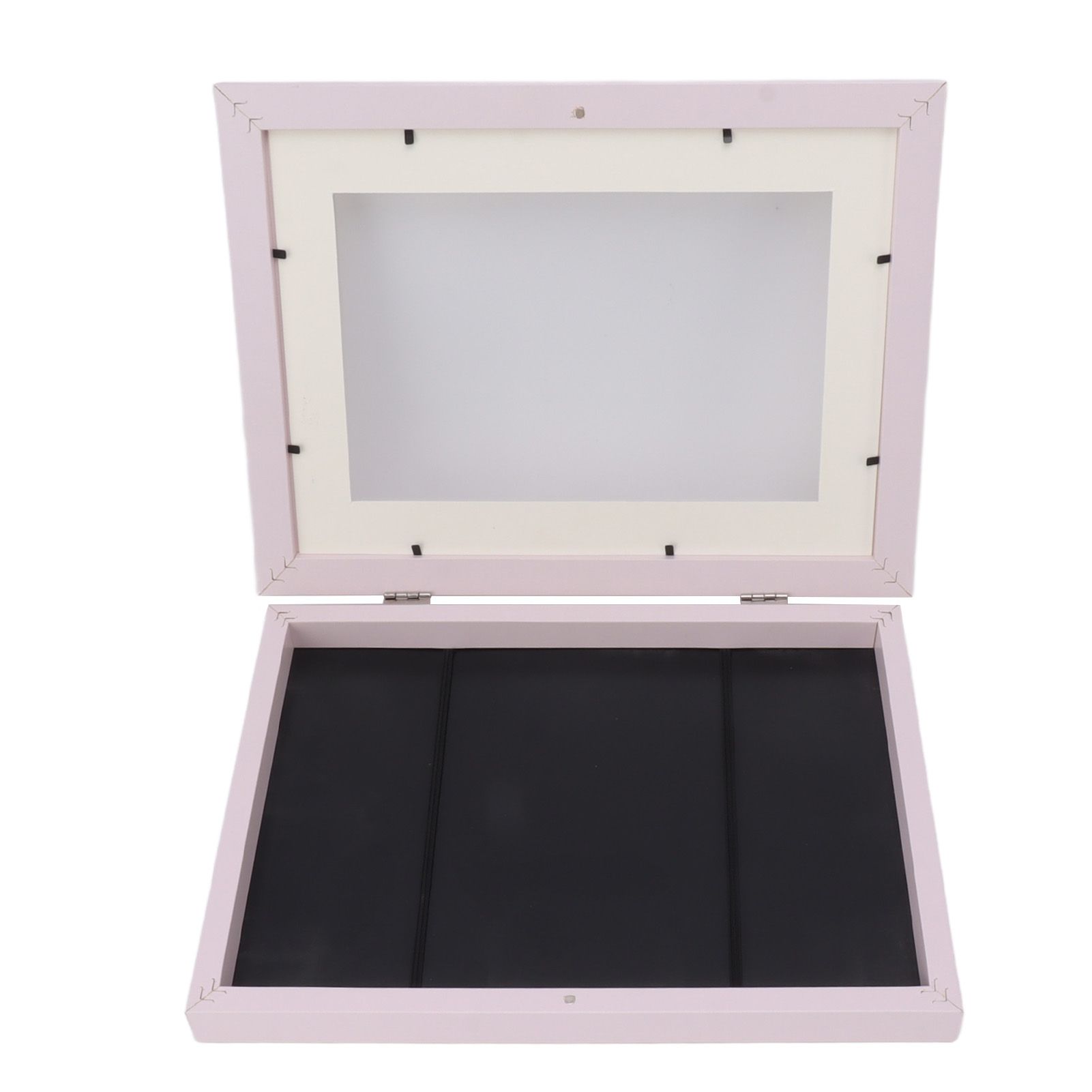 Kids Art Frame HDF Durable Magnetic Design Changeable Art Picture Frame with Storage Slot for Crafts Drawing Pink - Image 7