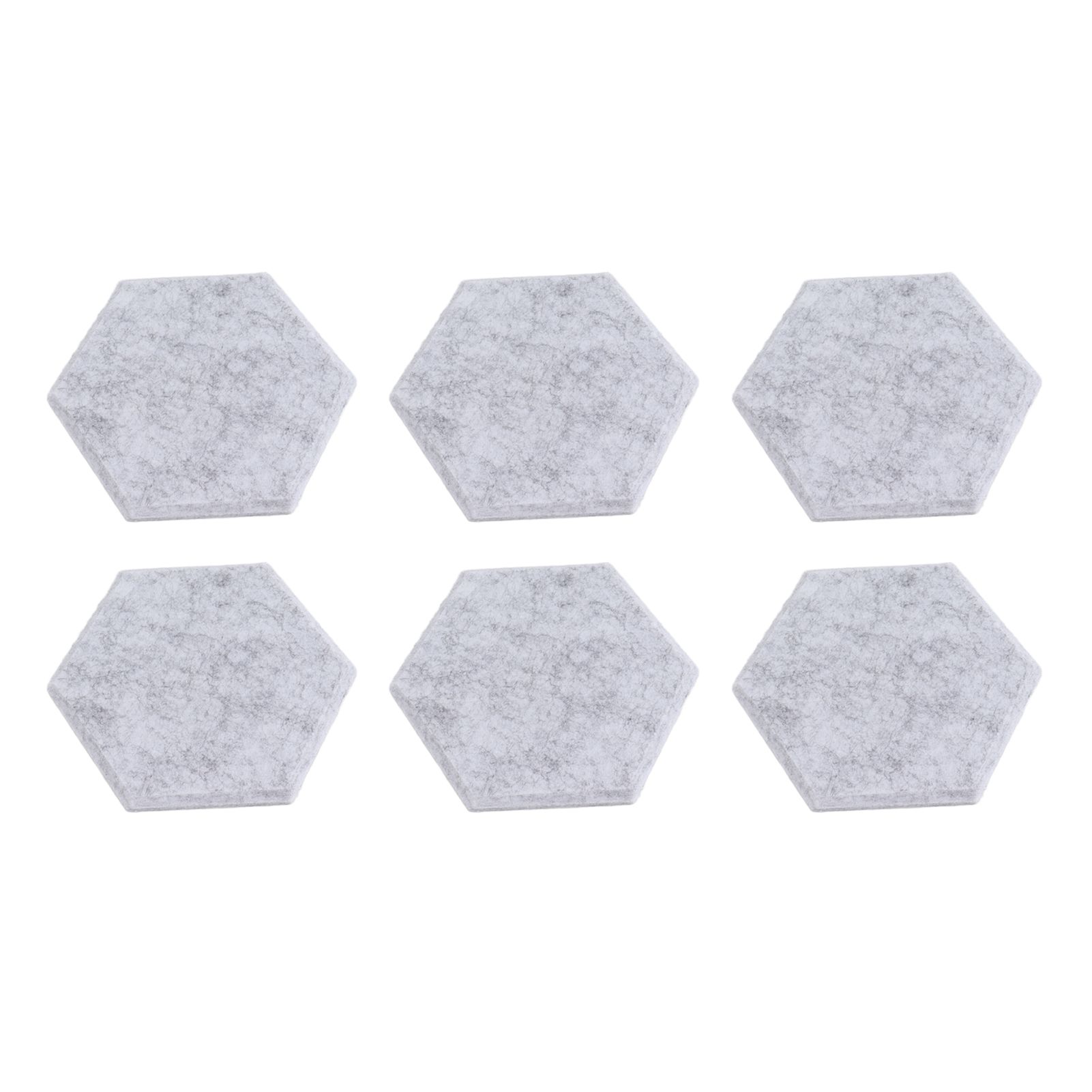 12PCS Hexagon Acoustic Panels High Density Sound Absorbing Panels Sound Proof Beveled Edge Wall Panels 14x12x7cm Light Gray - Image 3