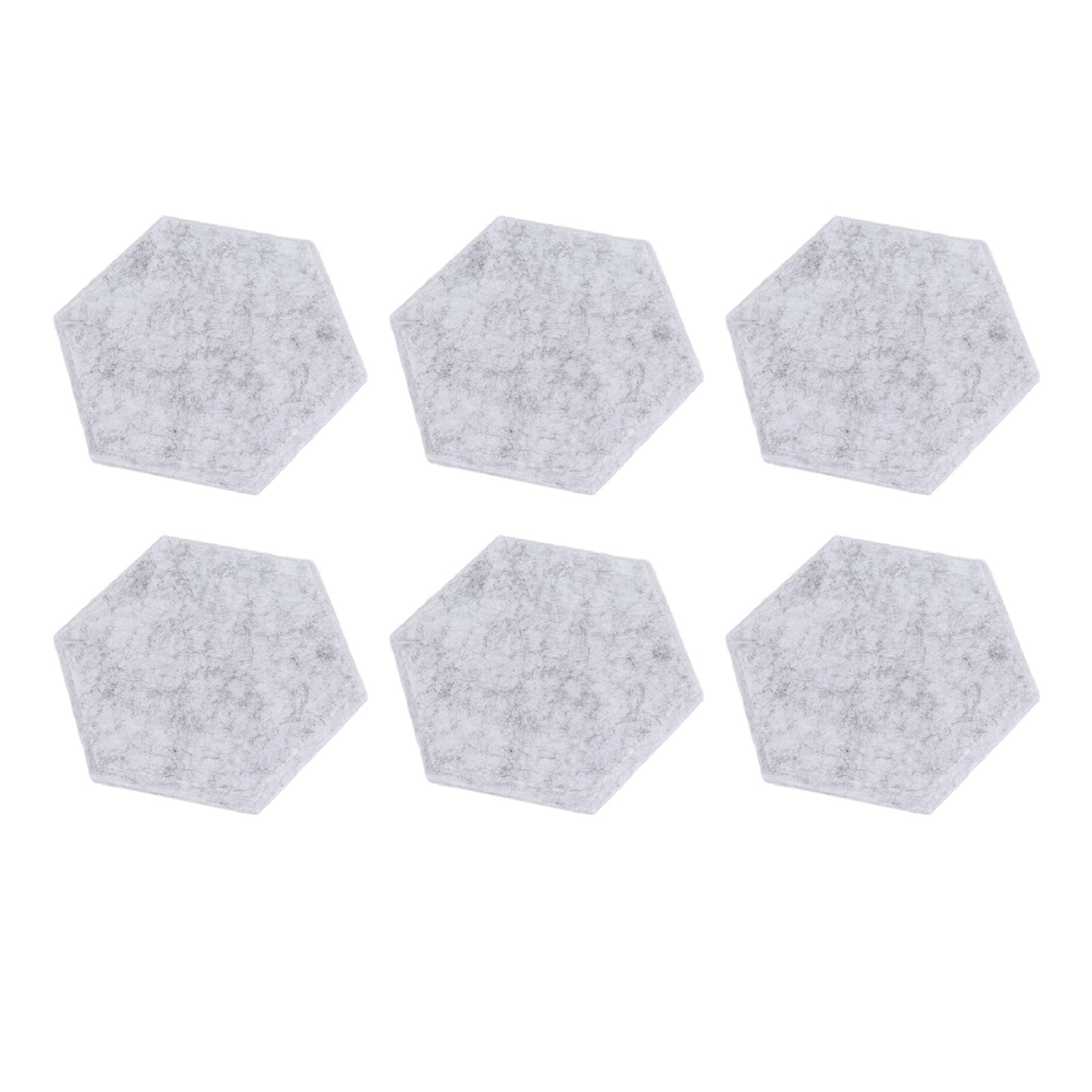 12PCS Hexagon Acoustic Panels High Density Sound Absorbing Panels Sound Proof Beveled Edge Wall Panels 14x12x7cm Light Gray - Image 6