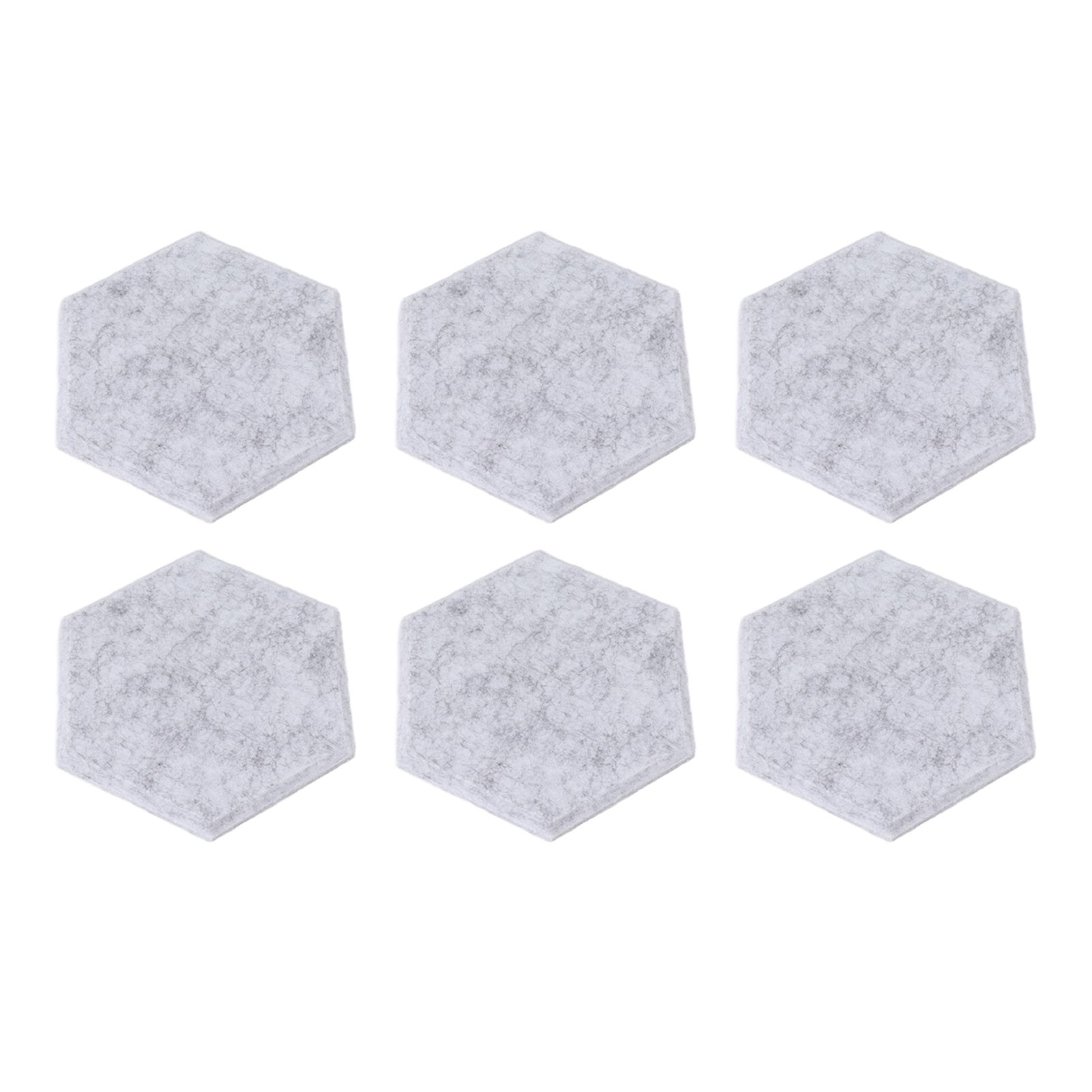 12PCS Hexagon Acoustic Panels High Density Sound Absorbing Panels Sound Proof Beveled Edge Wall Panels 14x12x7cm Light Gray - Image 7