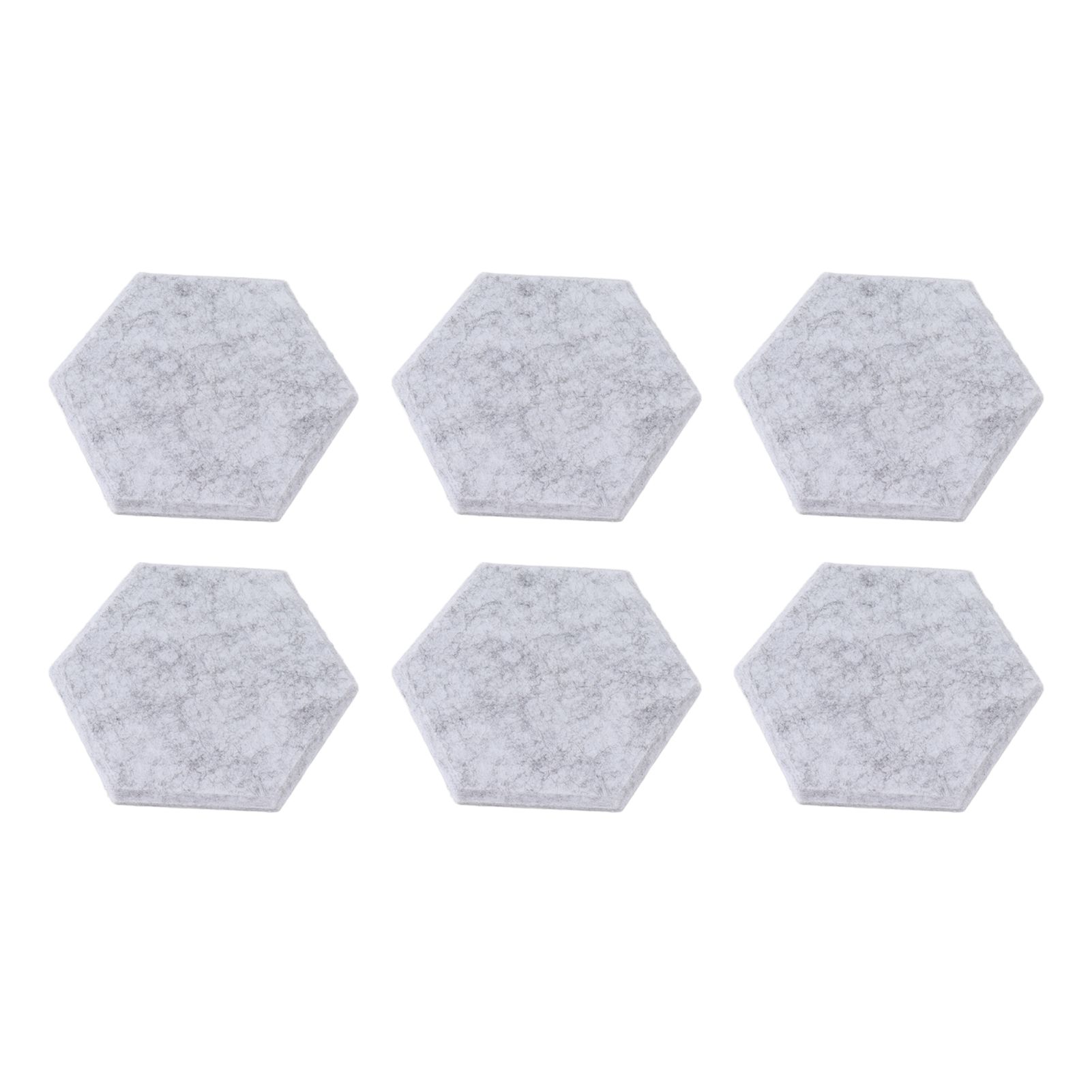 12PCS Hexagon Acoustic Panels High Density Sound Absorbing Panels Sound Proof Beveled Edge Wall Panels 14x12x7cm Light Gray - Image 8