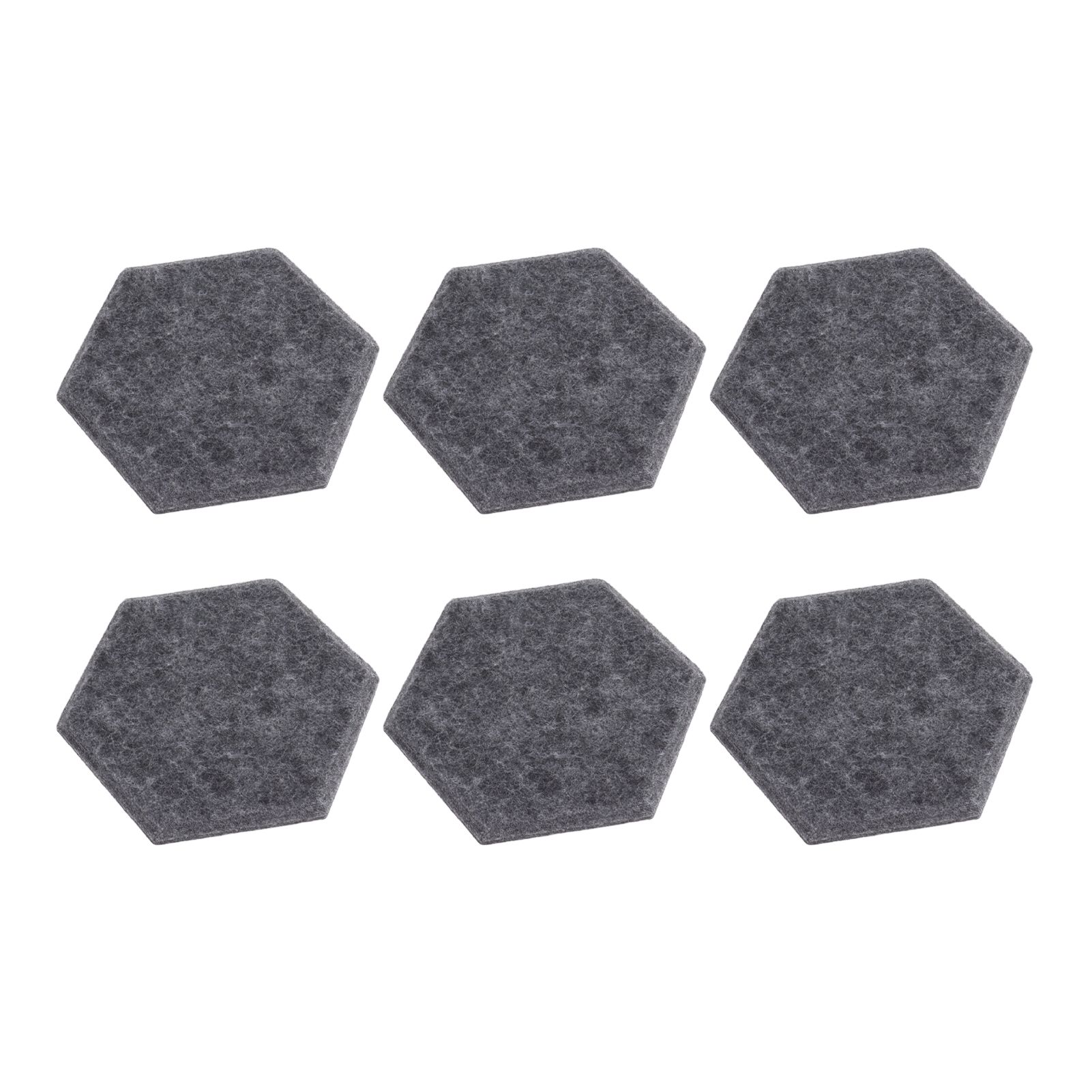 12PCS Hexagon Acoustic Panels High Density Sound Absorbing Panels Sound Proof Beveled Edge Wall Panels 14x12x7cm Dark Gray - Image 3