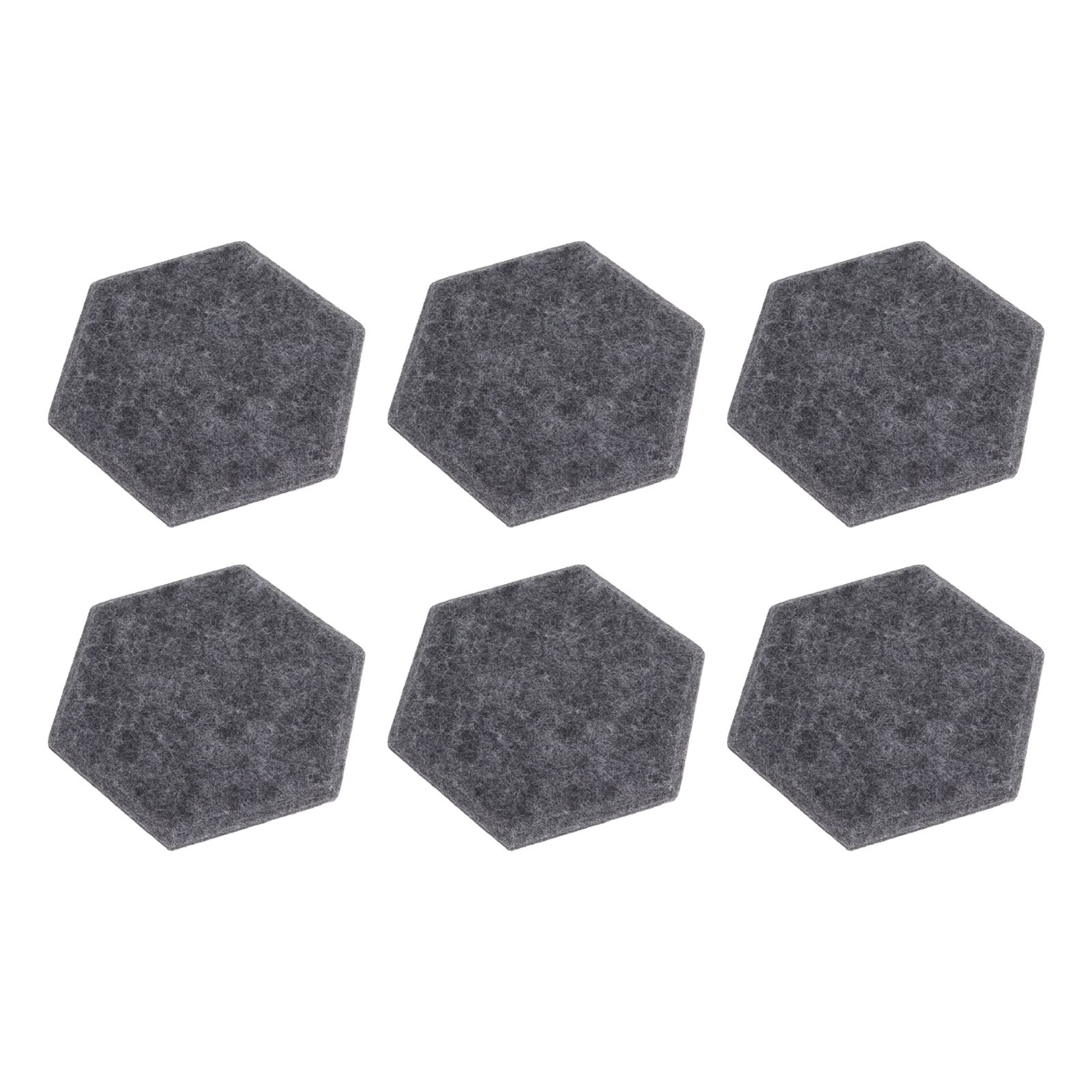 12PCS Hexagon Acoustic Panels High Density Sound Absorbing Panels Sound Proof Beveled Edge Wall Panels 14x12x7cm Dark Gray - Image 4