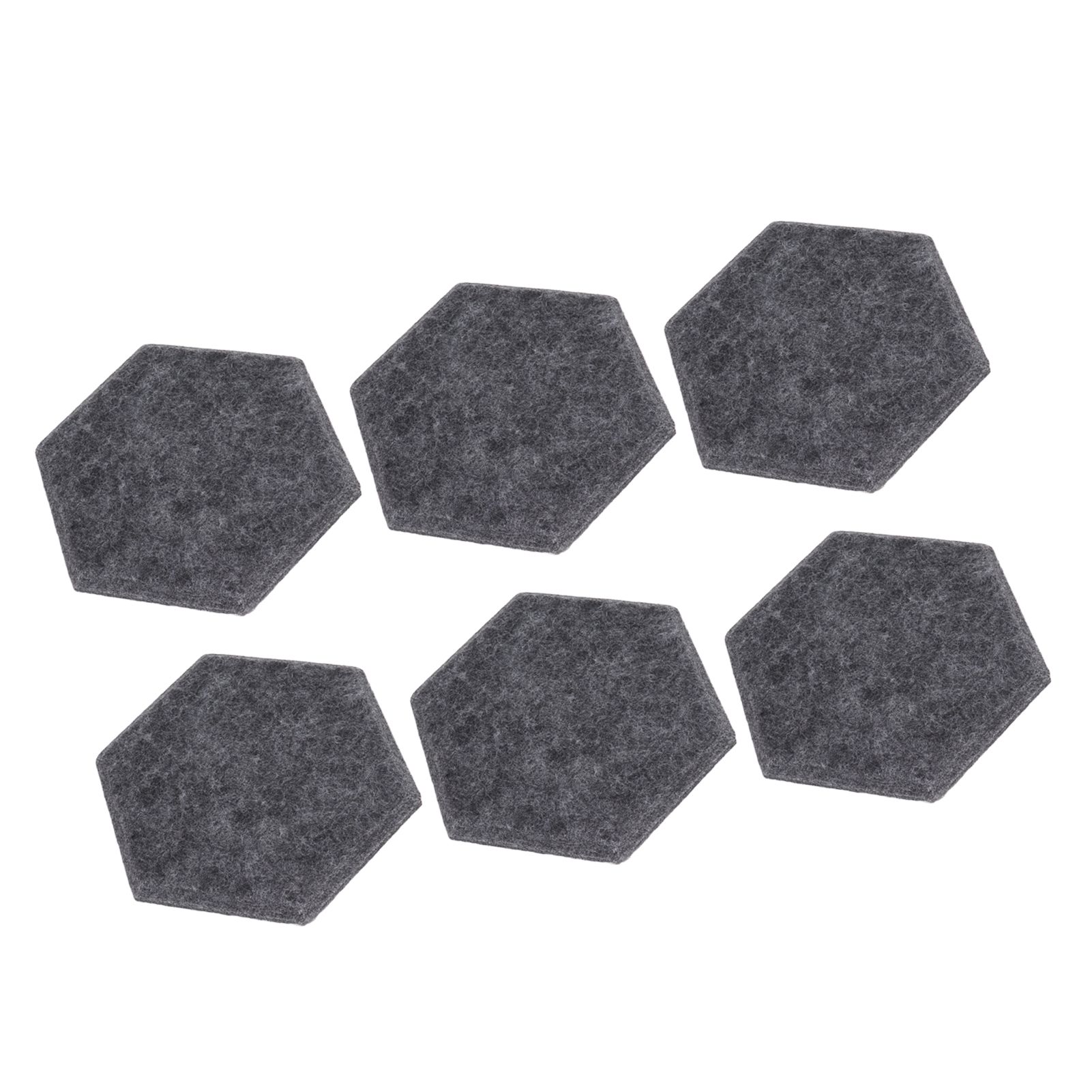 12PCS Hexagon Acoustic Panels High Density Sound Absorbing Panels Sound Proof Beveled Edge Wall Panels 14x12x7cm Dark Gray - Image 5