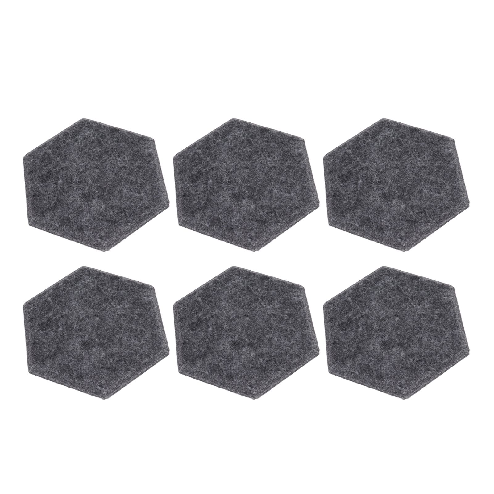 12PCS Hexagon Acoustic Panels High Density Sound Absorbing Panels Sound Proof Beveled Edge Wall Panels 14x12x7cm Dark Gray - Image 6