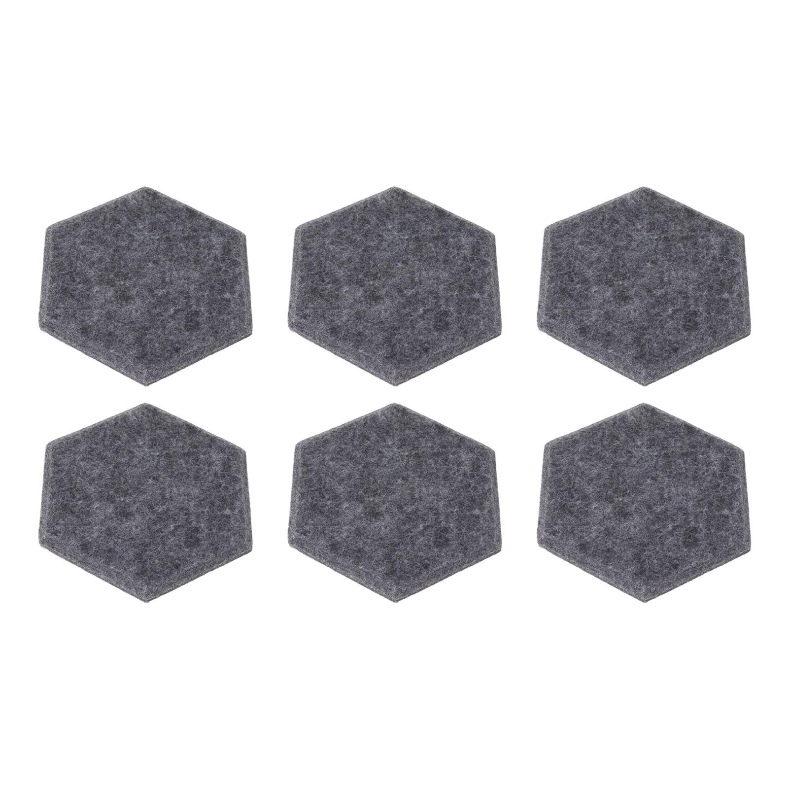12PCS Hexagon Acoustic Panels High Density Sound Absorbing Panels Sound Proof Beveled Edge Wall Panels 14x12x7cm Dark Gray - Image 7