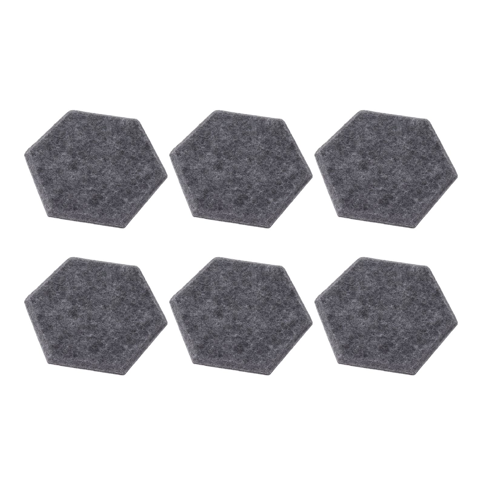 12PCS Hexagon Acoustic Panels High Density Sound Absorbing Panels Sound Proof Beveled Edge Wall Panels 14x12x7cm Dark Gray - Image 8